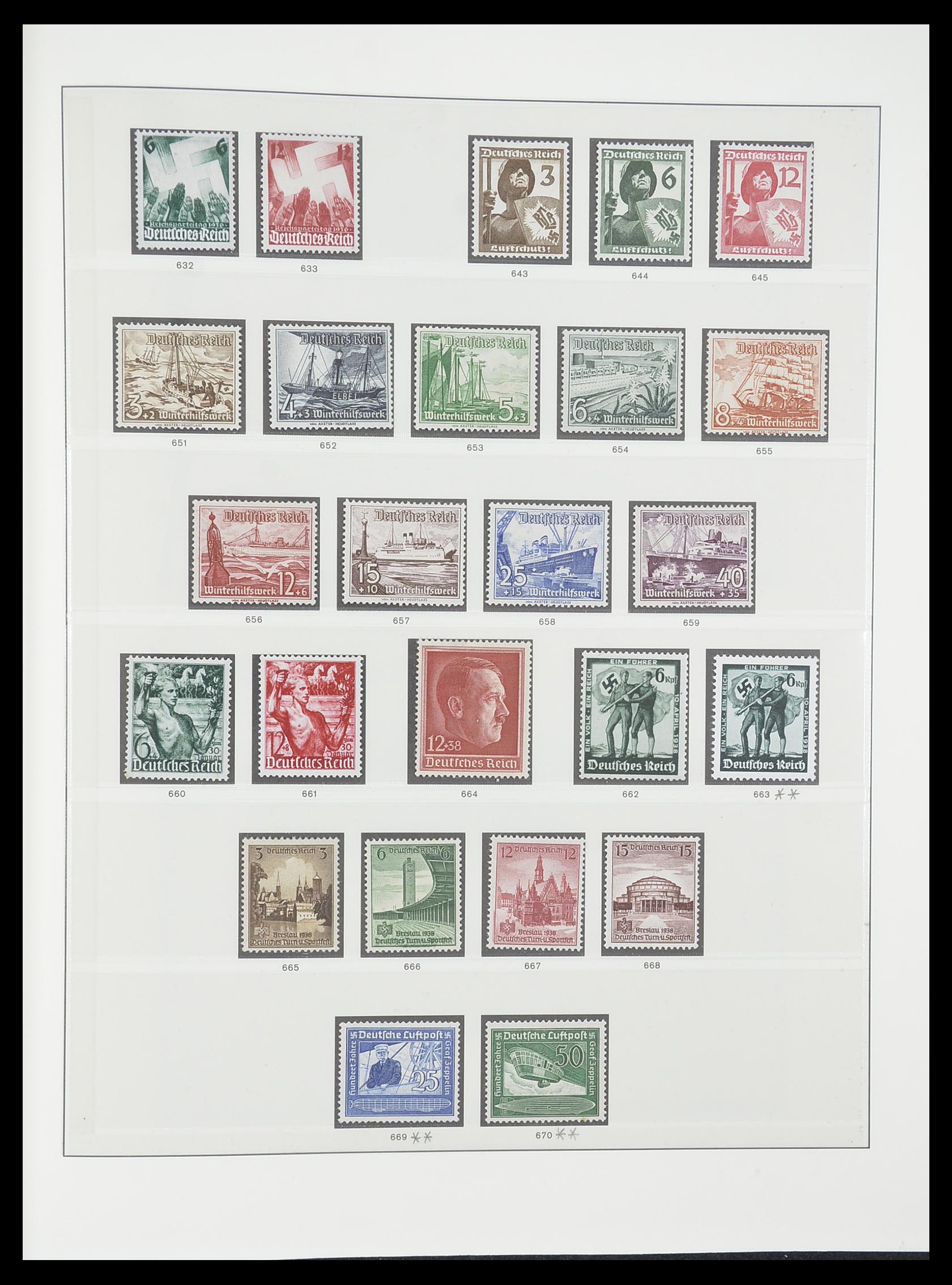 33946 012 - Postzegelverzameling 33946 Duitse Rijk 1933-1945.