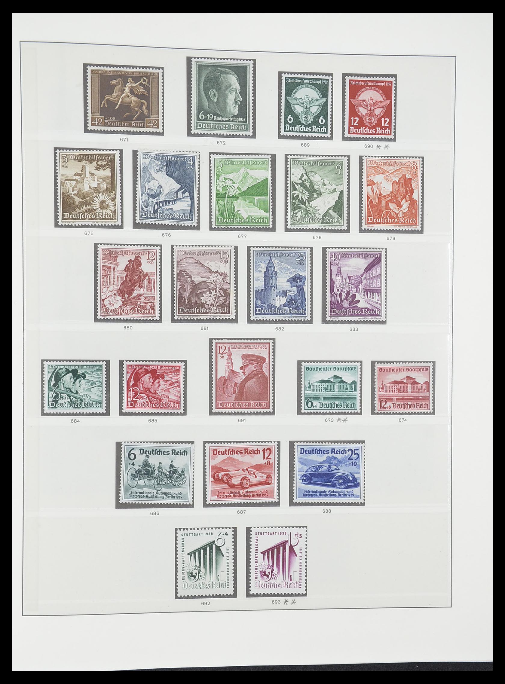 33946 015 - Postzegelverzameling 33946 Duitse Rijk 1933-1945.