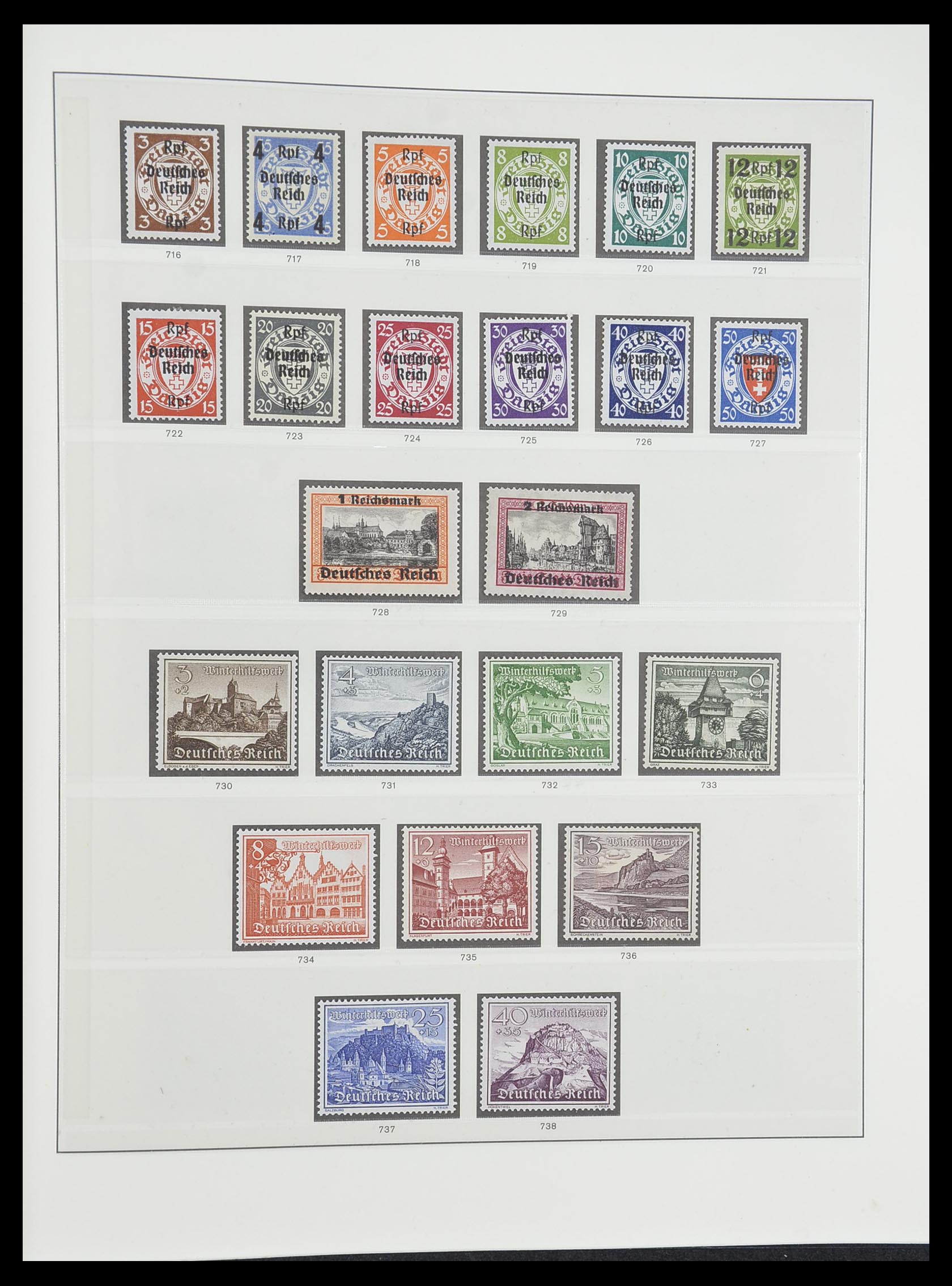 33946 017 - Postzegelverzameling 33946 Duitse Rijk 1933-1945.