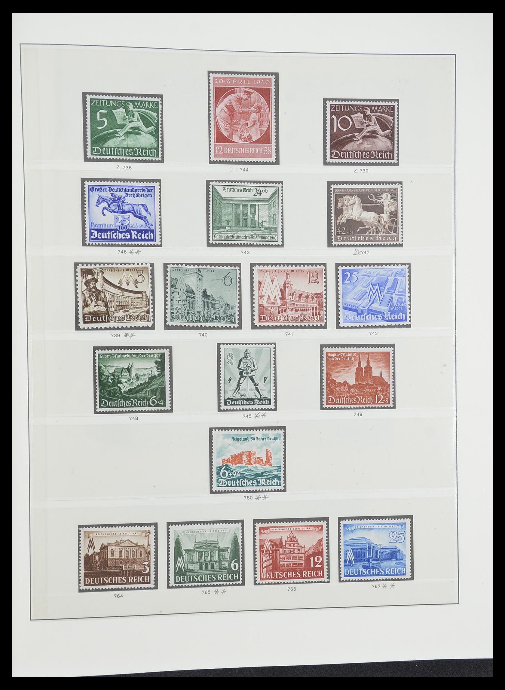 33946 018 - Postzegelverzameling 33946 Duitse Rijk 1933-1945.