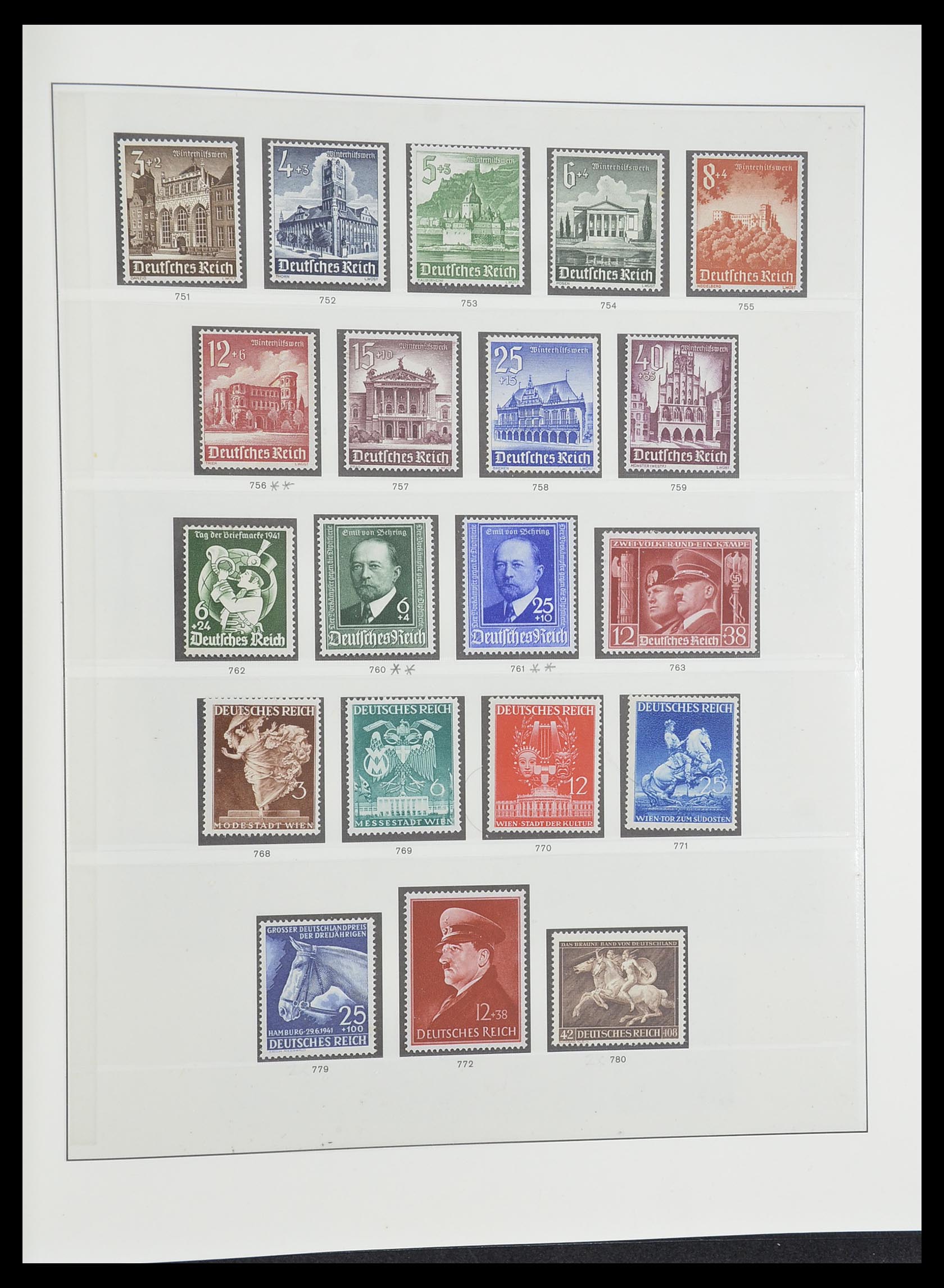 33946 019 - Postzegelverzameling 33946 Duitse Rijk 1933-1945.