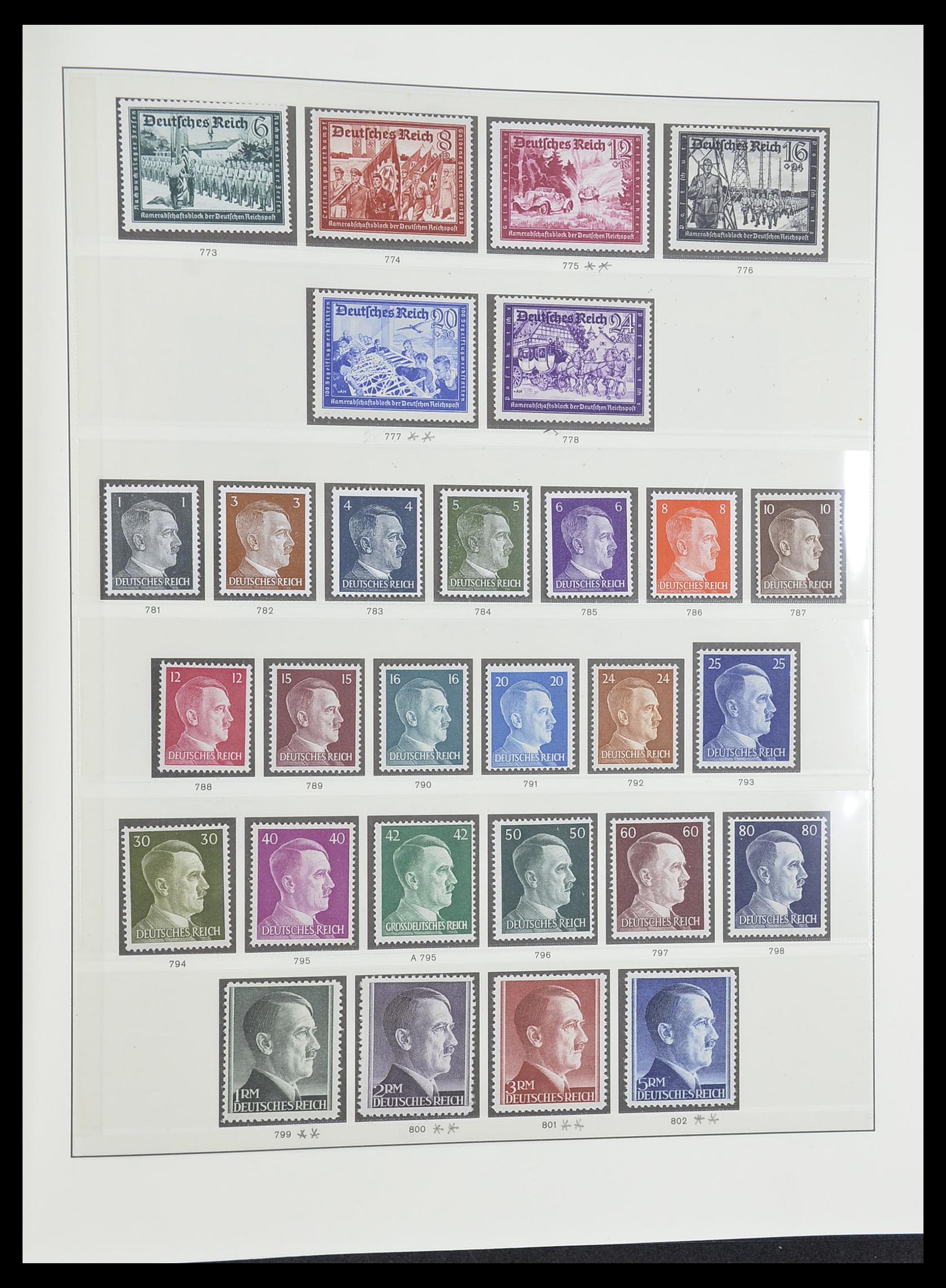 33946 020 - Postzegelverzameling 33946 Duitse Rijk 1933-1945.