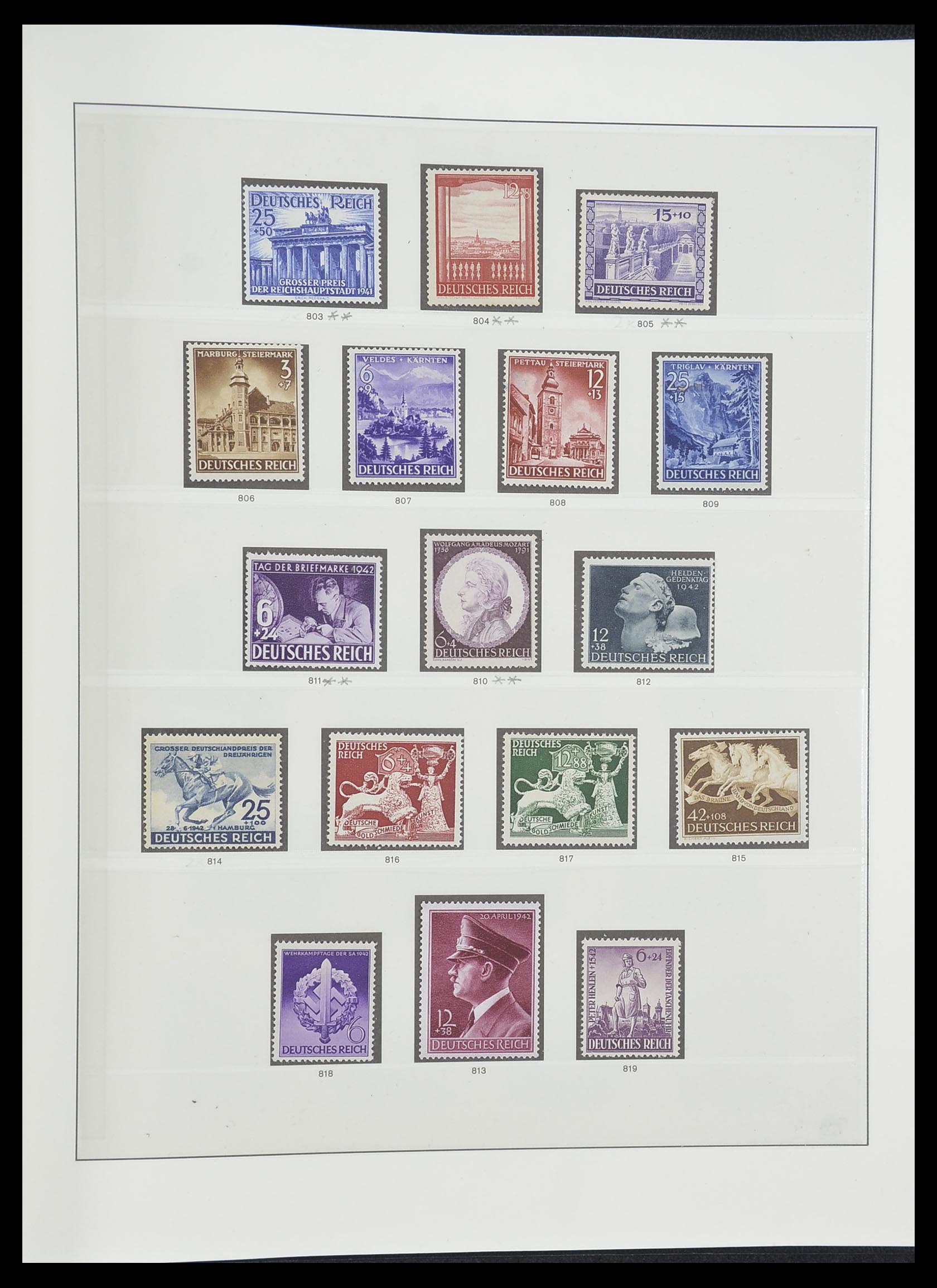 33946 021 - Postzegelverzameling 33946 Duitse Rijk 1933-1945.