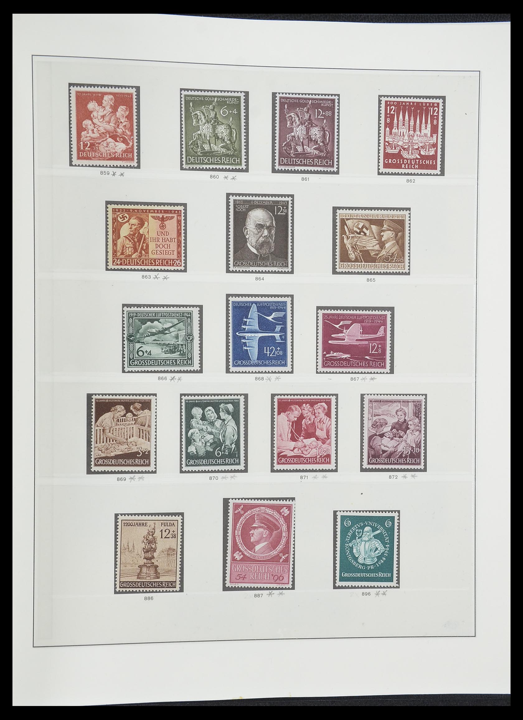 33946 024 - Postzegelverzameling 33946 Duitse Rijk 1933-1945.