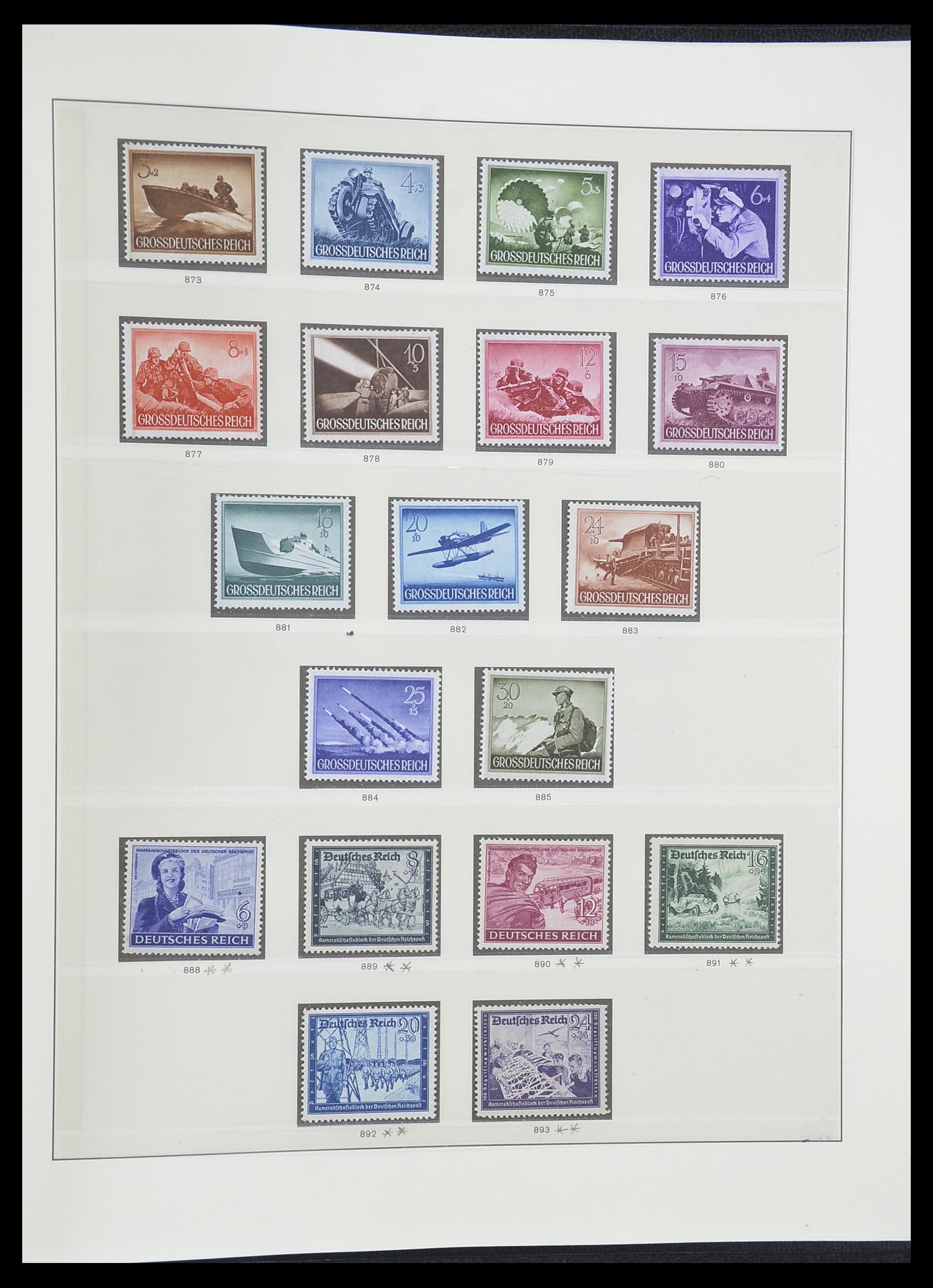 33946 025 - Postzegelverzameling 33946 Duitse Rijk 1933-1945.