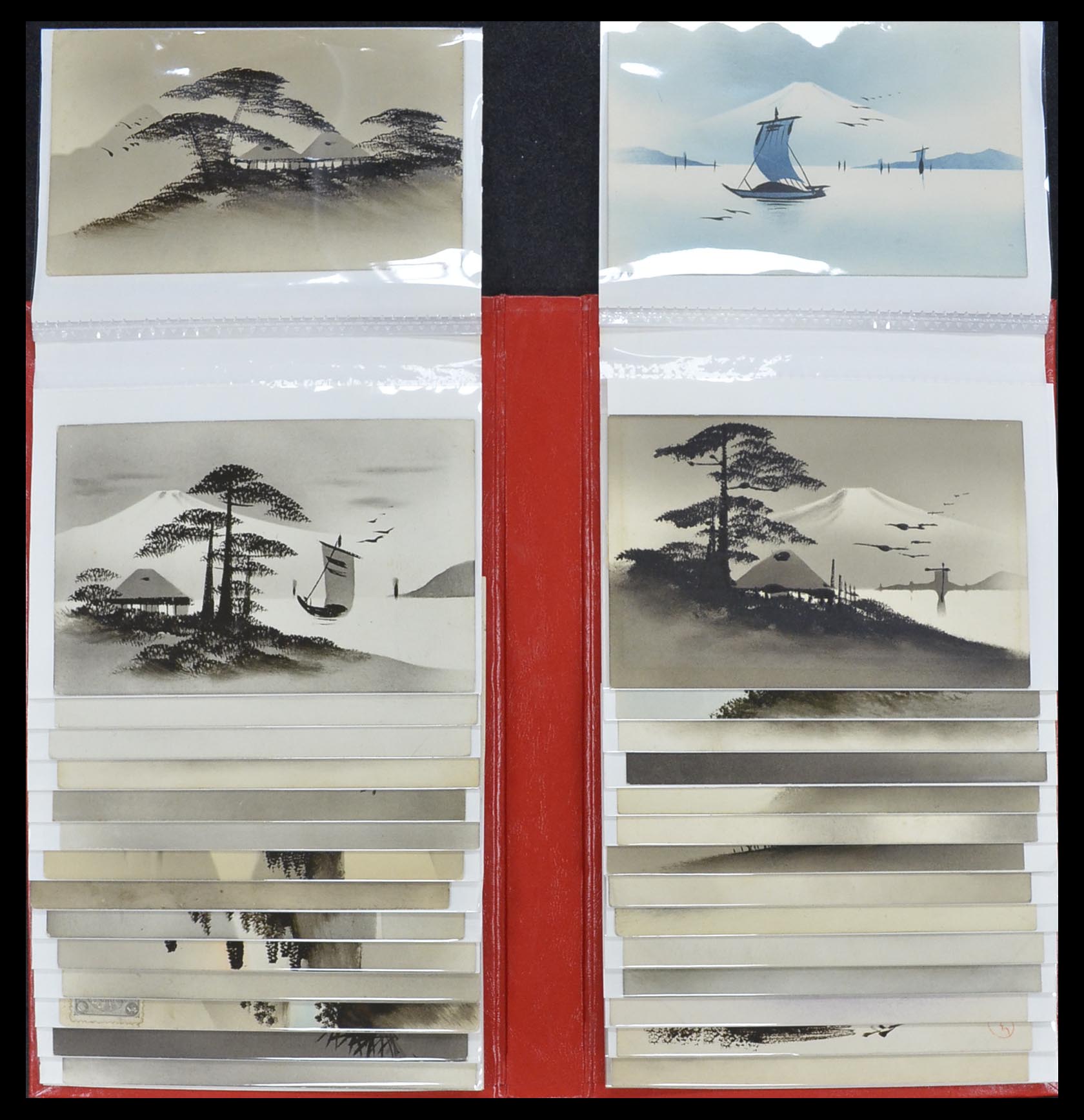 33949 034 - Postzegelverzameling 33949 Japan ansichtkaarten 1900-1930.