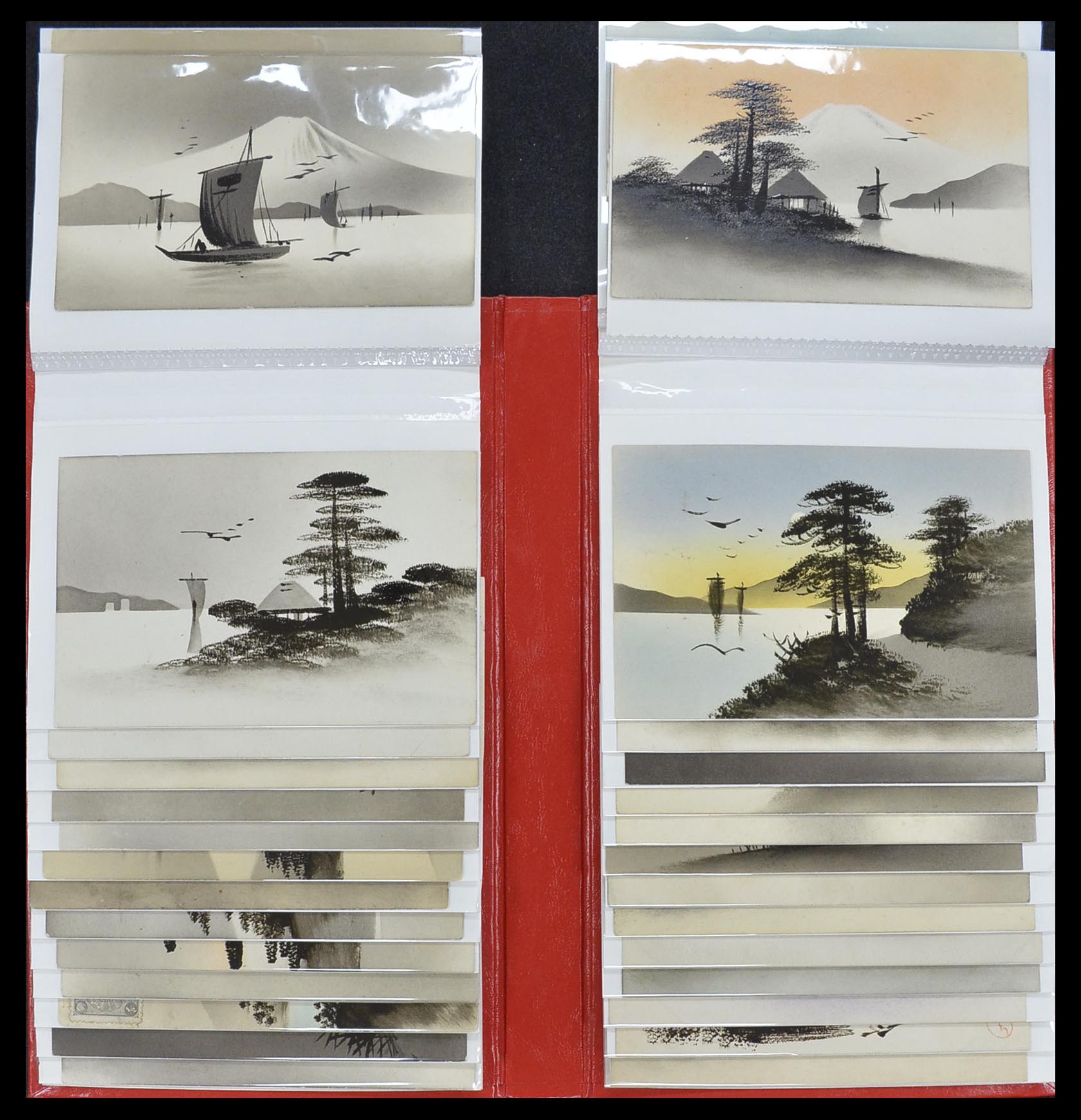 33949 035 - Postzegelverzameling 33949 Japan ansichtkaarten 1900-1930.