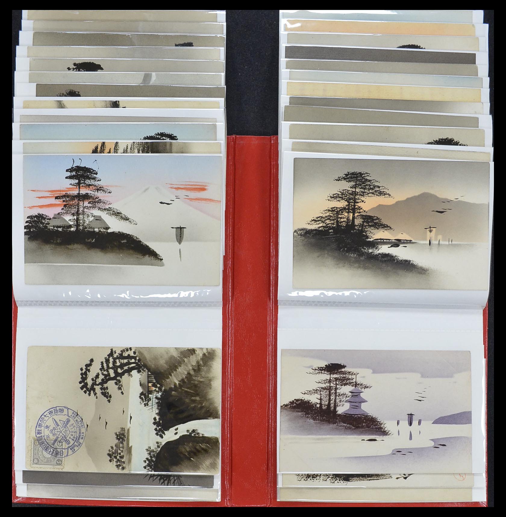 33949 045 - Postzegelverzameling 33949 Japan ansichtkaarten 1900-1930.