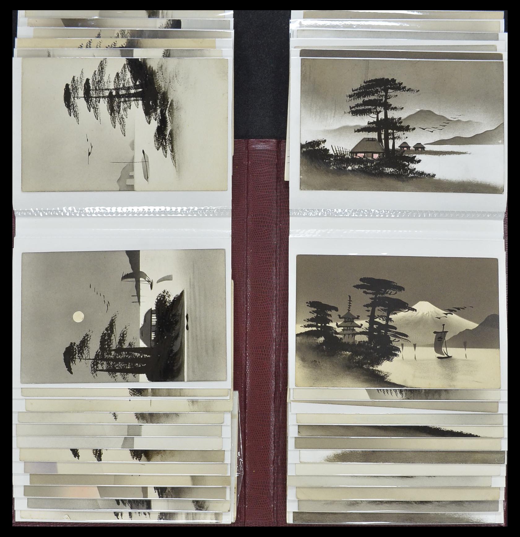 33949 160 - Postzegelverzameling 33949 Japan ansichtkaarten 1900-1930.