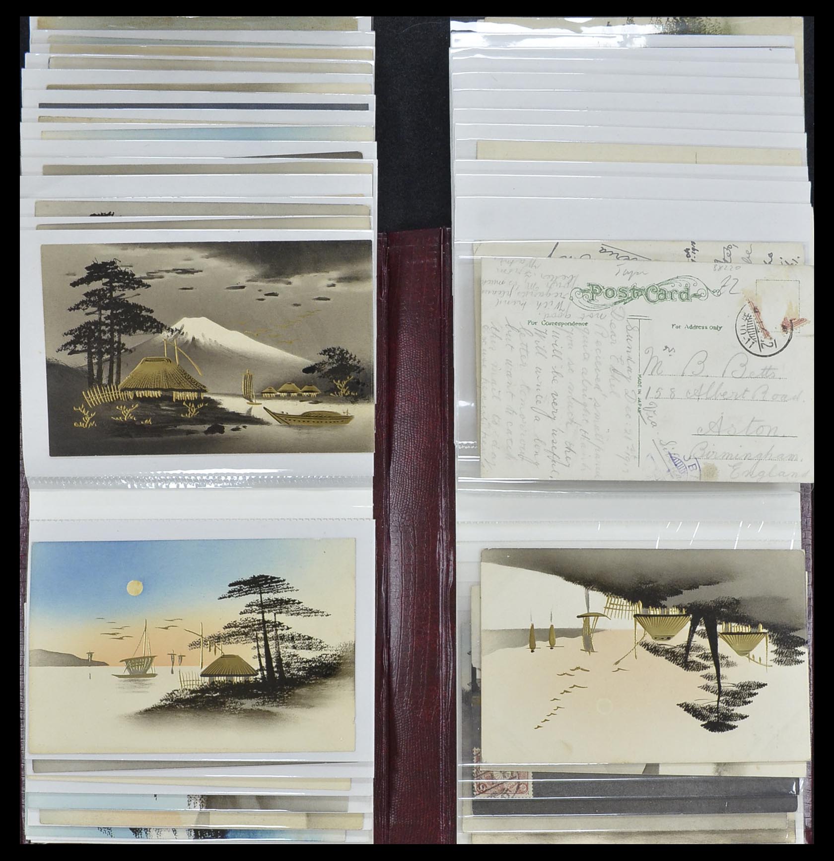 33949 186 - Postzegelverzameling 33949 Japan ansichtkaarten 1900-1930.