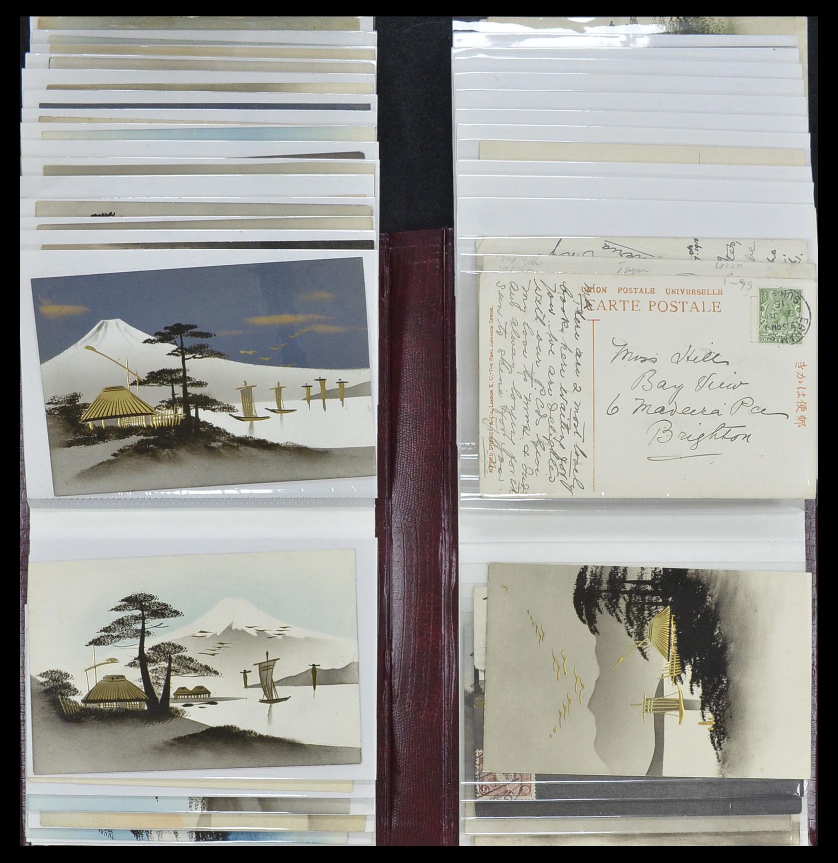 33949 187 - Postzegelverzameling 33949 Japan ansichtkaarten 1900-1930.