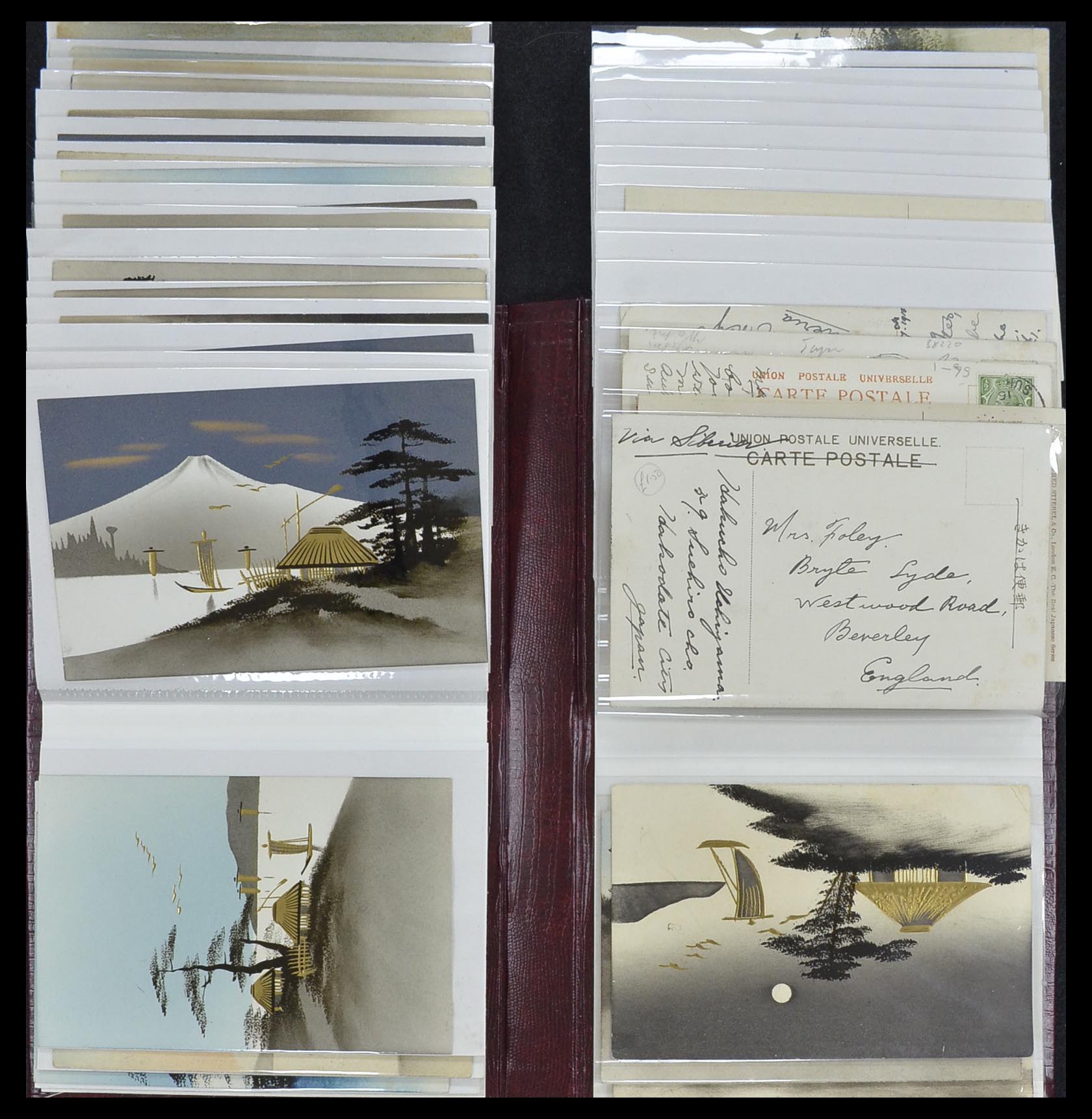 33949 189 - Postzegelverzameling 33949 Japan ansichtkaarten 1900-1930.