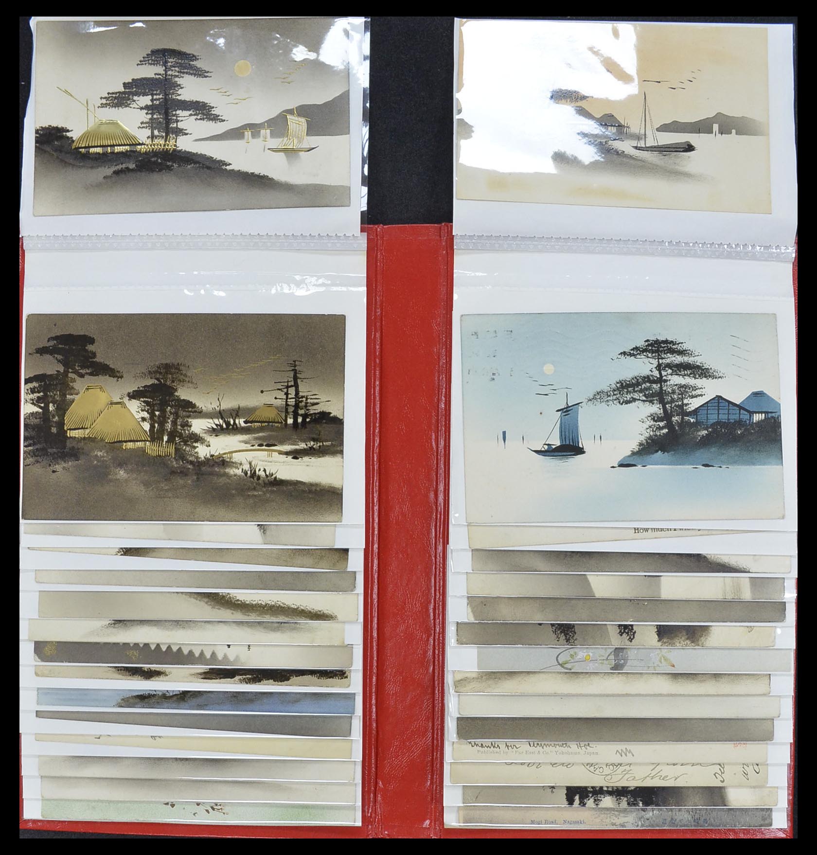 33949 210 - Postzegelverzameling 33949 Japan ansichtkaarten 1900-1930.