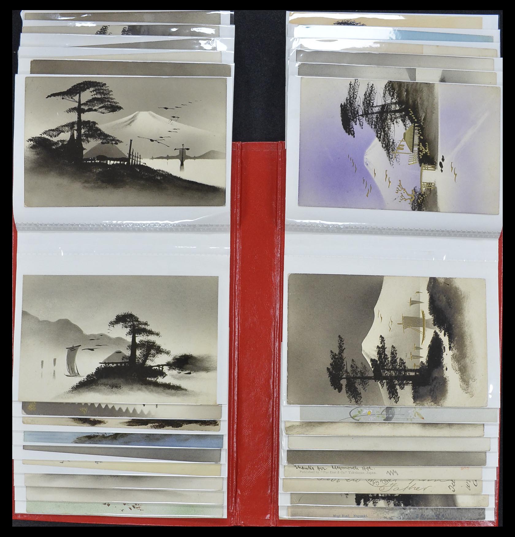 33949 215 - Postzegelverzameling 33949 Japan ansichtkaarten 1900-1930.