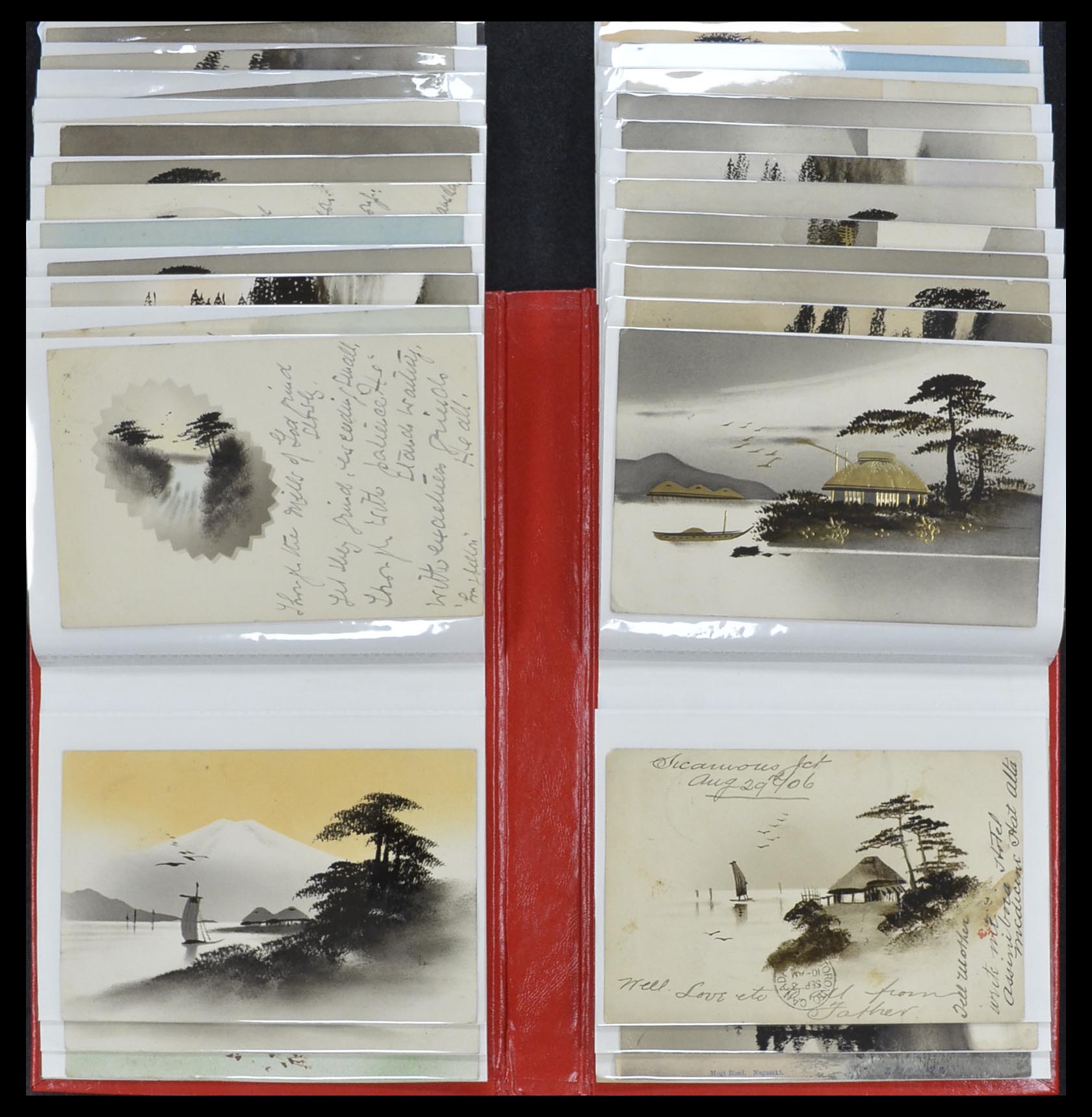 33949 221 - Postzegelverzameling 33949 Japan ansichtkaarten 1900-1930.