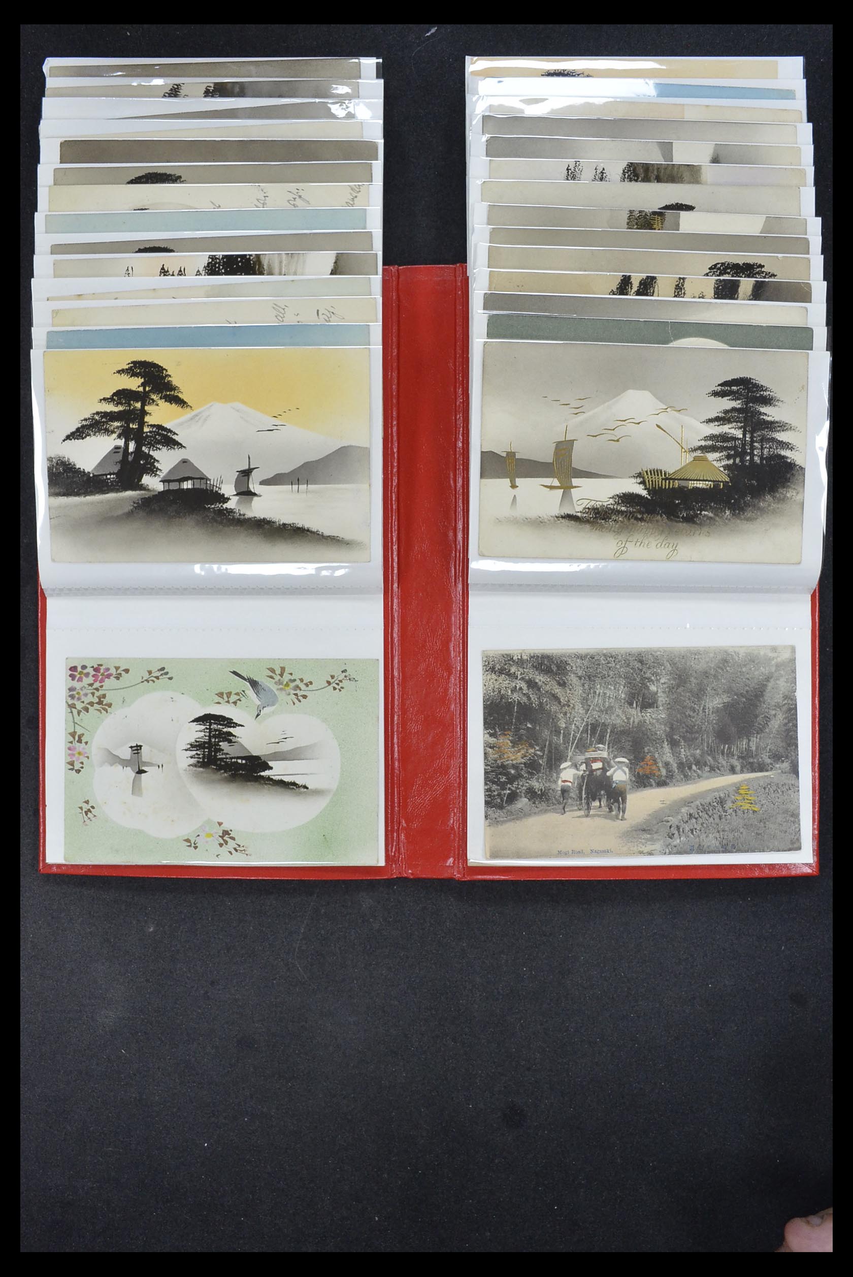 33949 223 - Postzegelverzameling 33949 Japan ansichtkaarten 1900-1930.