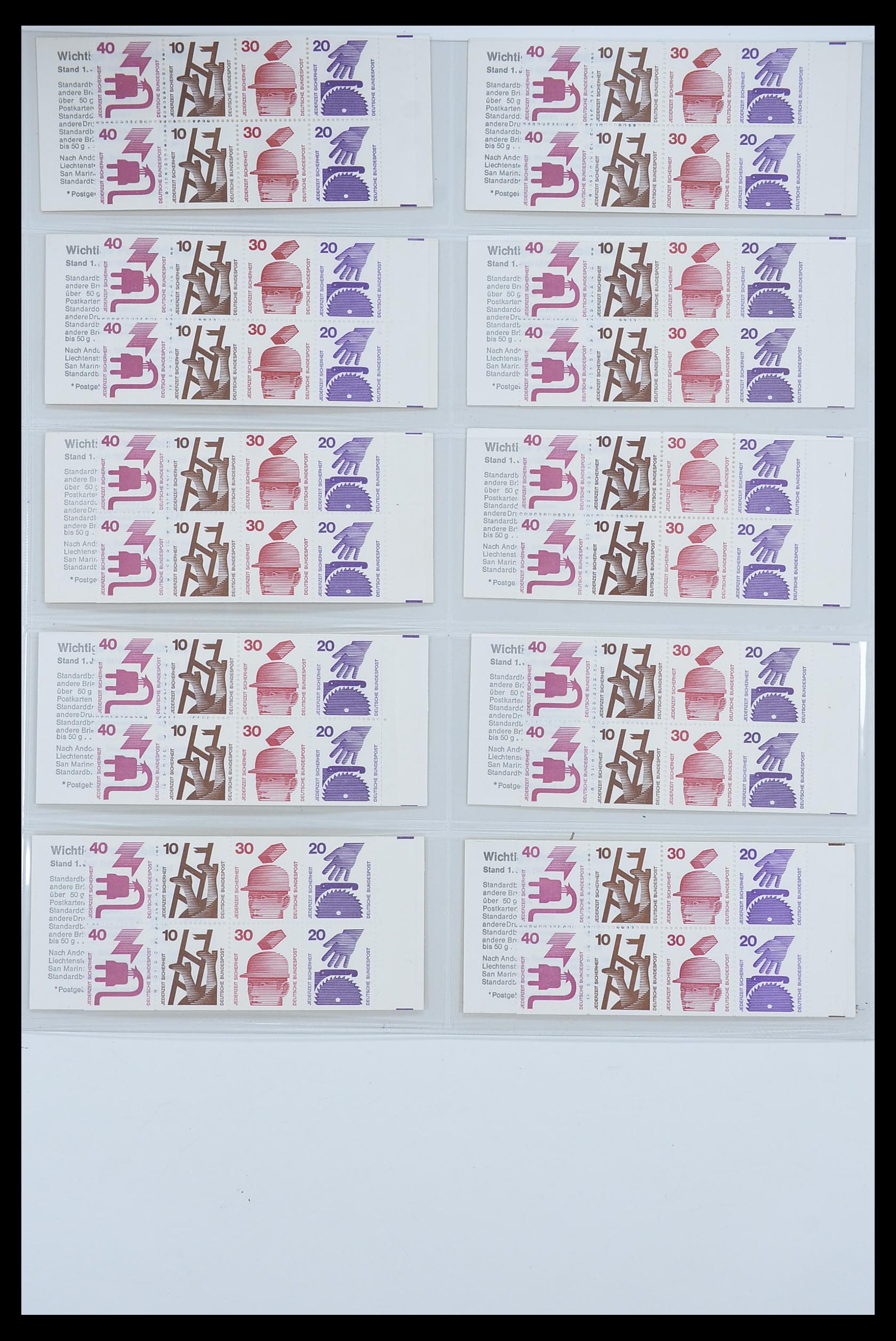 33951 007 - Postzegelverzameling 33951 Bundespost en Berlijn postzegelboekjes 195