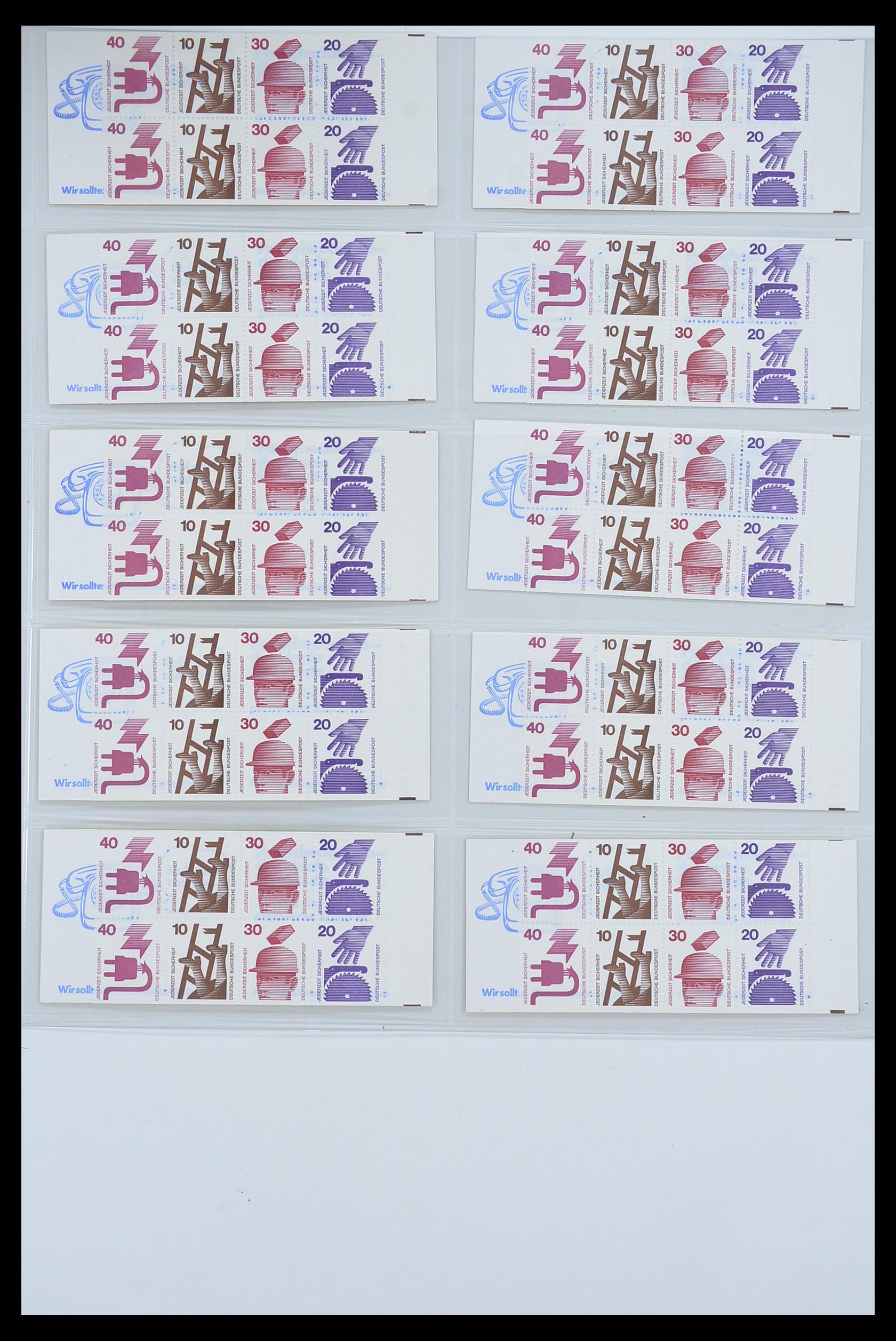 33951 009 - Stamp collection 33951 Bundespost and Berlin stamp booklets 1956-1980.