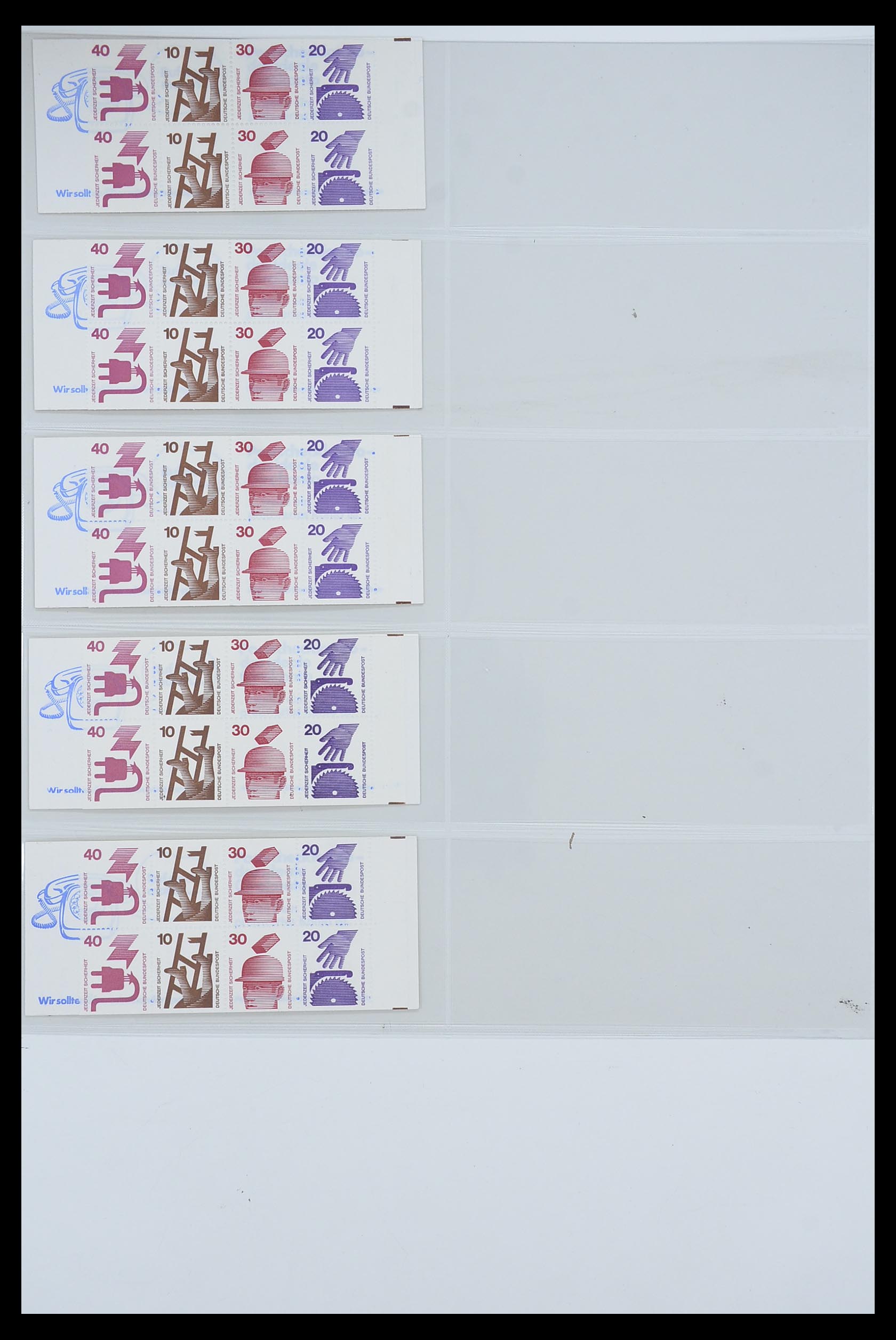 33951 011 - Postzegelverzameling 33951 Bundespost en Berlijn postzegelboekjes 195