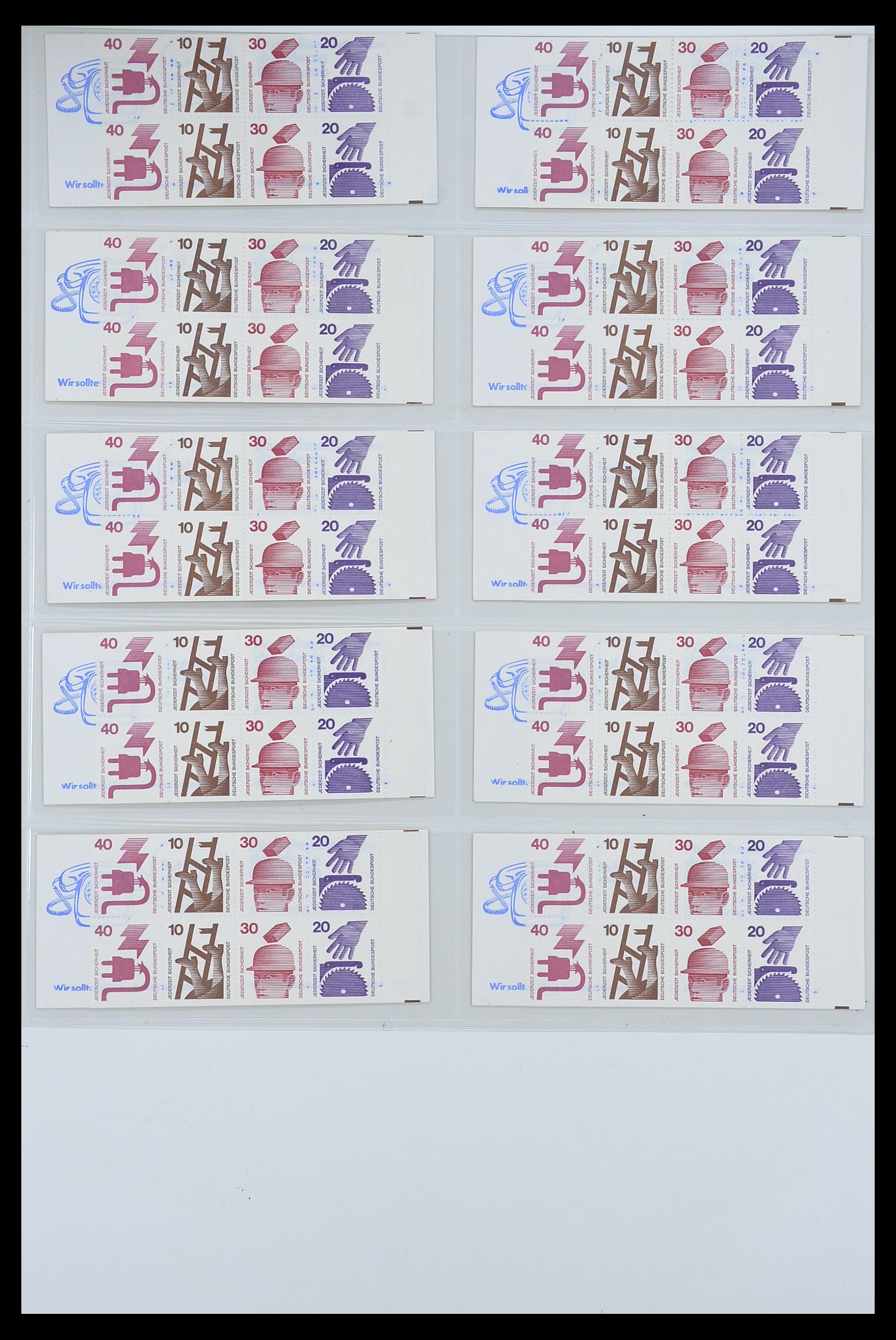 33951 013 - Postzegelverzameling 33951 Bundespost en Berlijn postzegelboekjes 195