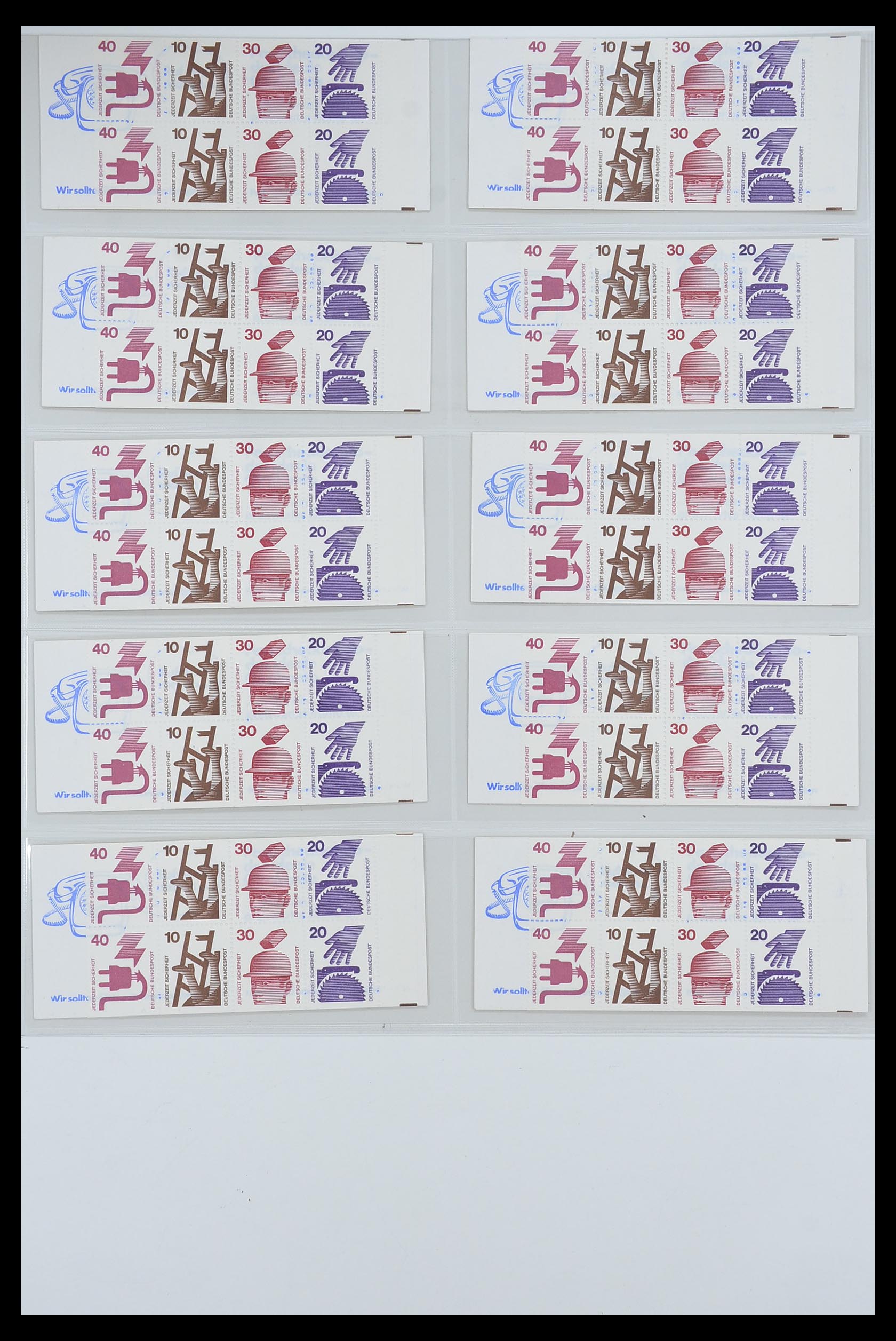 33951 015 - Postzegelverzameling 33951 Bundespost en Berlijn postzegelboekjes 195