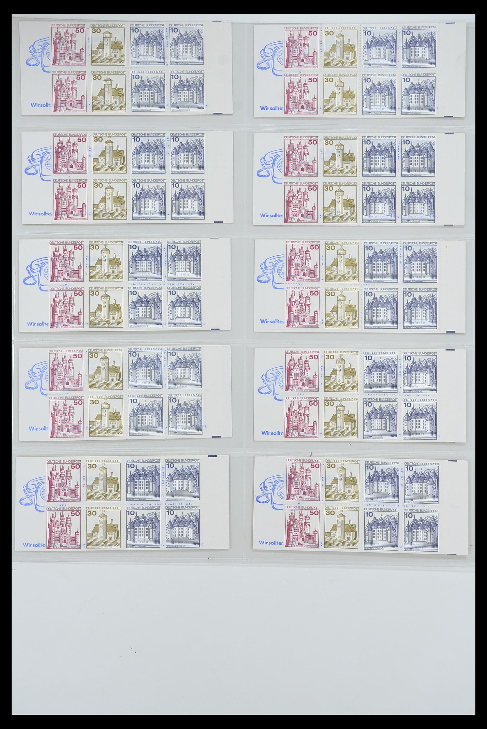 33951 019 - Postzegelverzameling 33951 Bundespost en Berlijn postzegelboekjes 195