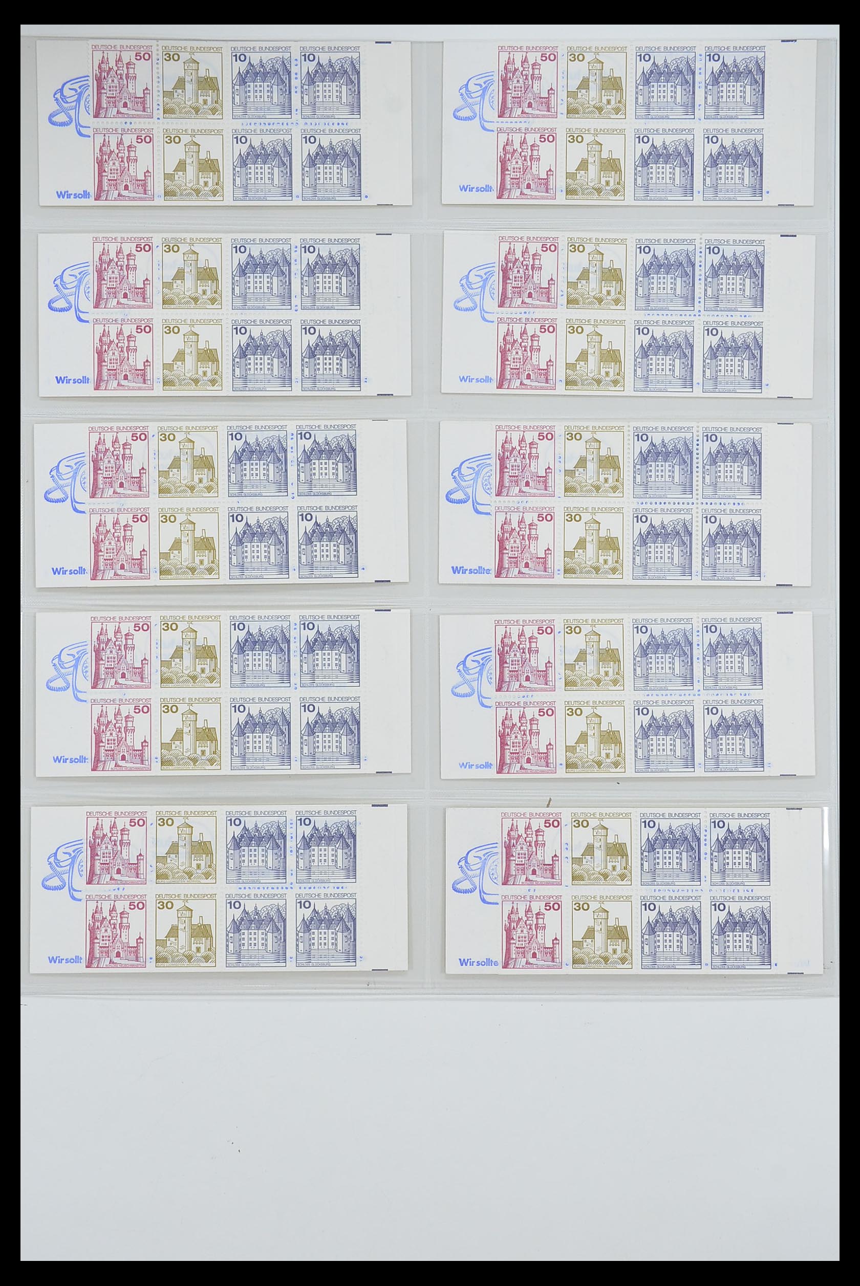 33951 021 - Stamp collection 33951 Bundespost and Berlin stamp booklets 1956-1980.