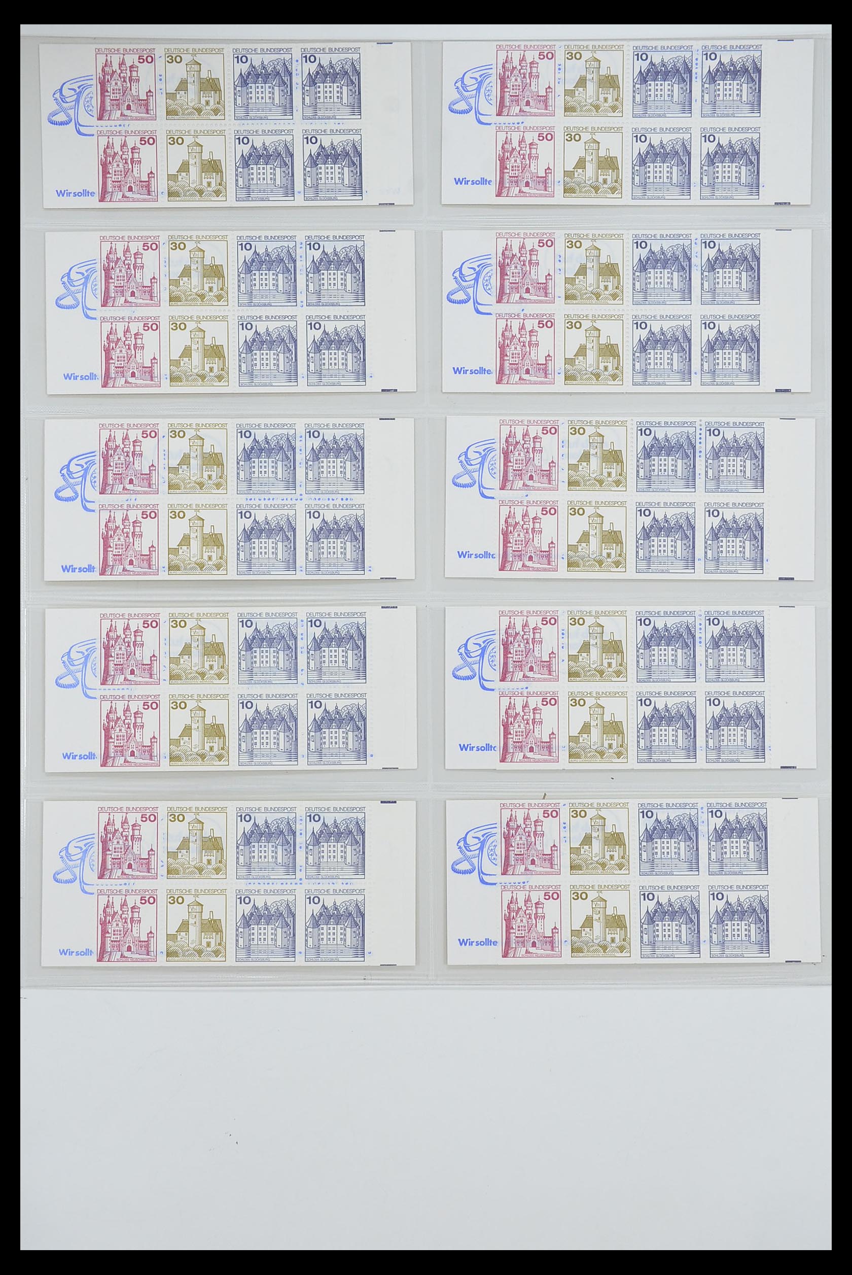 33951 023 - Postzegelverzameling 33951 Bundespost en Berlijn postzegelboekjes 195
