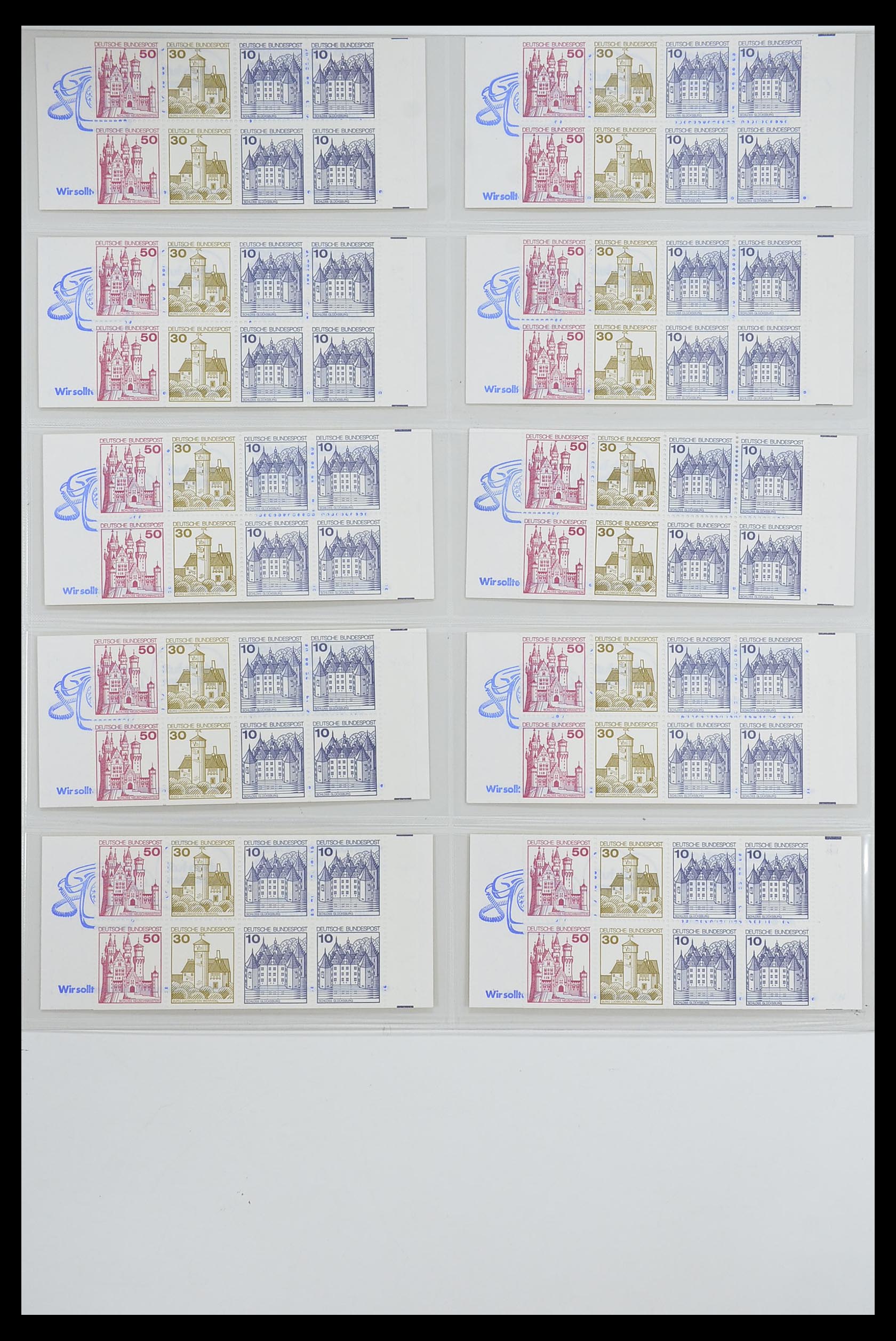 33951 027 - Postzegelverzameling 33951 Bundespost en Berlijn postzegelboekjes 195