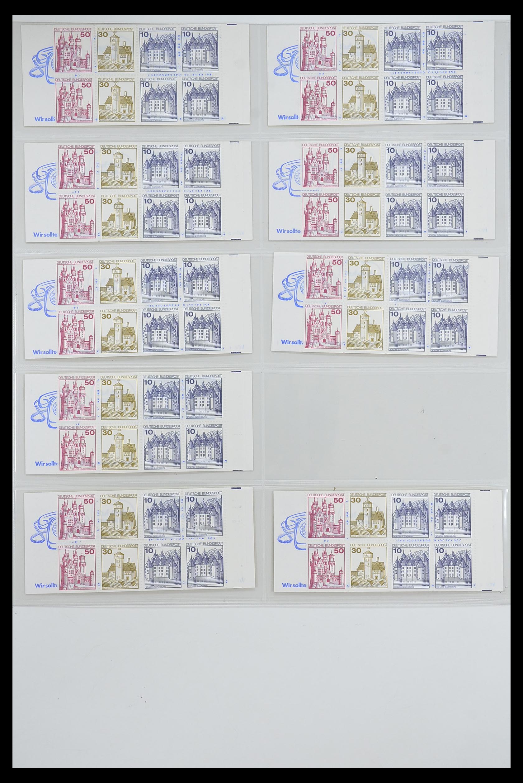 33951 029 - Postzegelverzameling 33951 Bundespost en Berlijn postzegelboekjes 195