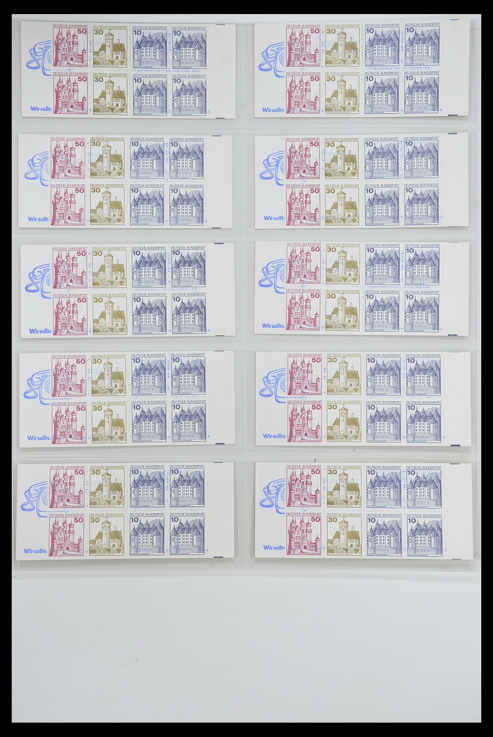 33951 033 - Postzegelverzameling 33951 Bundespost en Berlijn postzegelboekjes 195