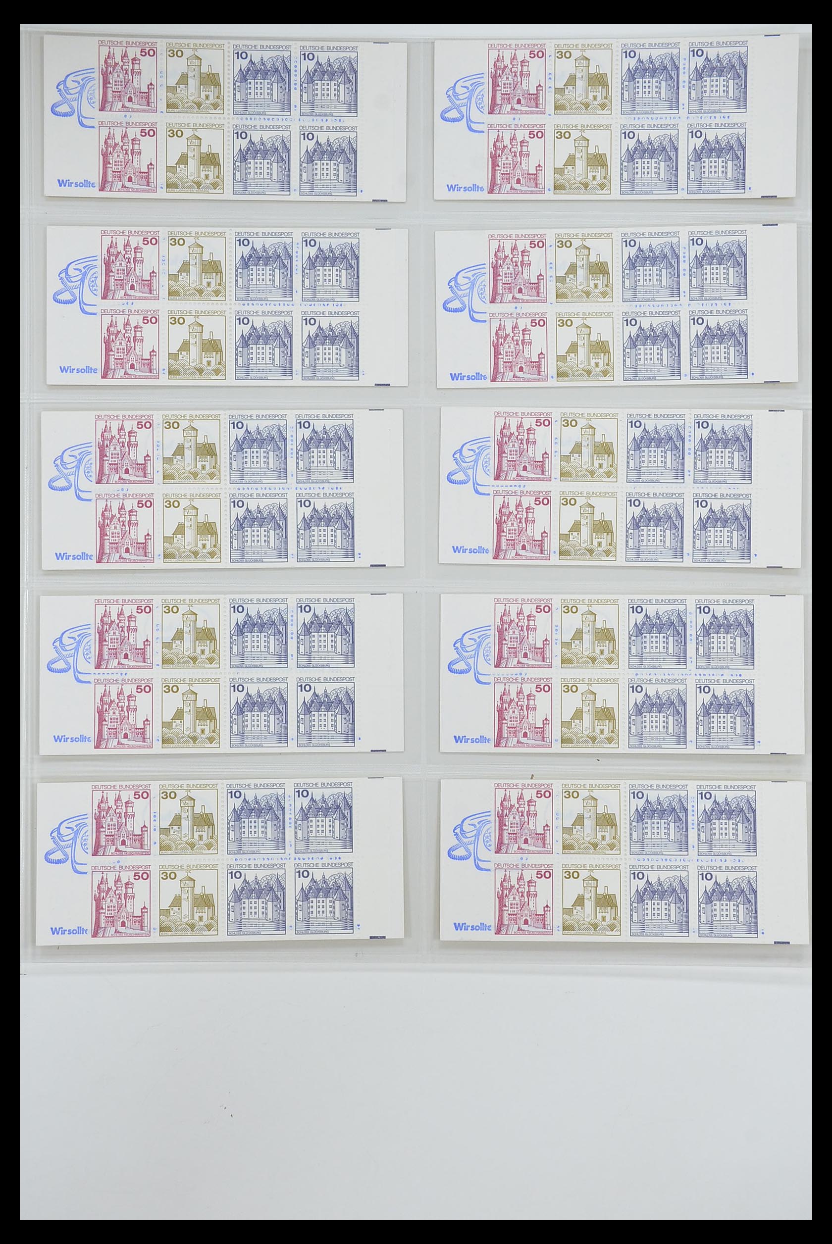 33951 035 - Postzegelverzameling 33951 Bundespost en Berlijn postzegelboekjes 195
