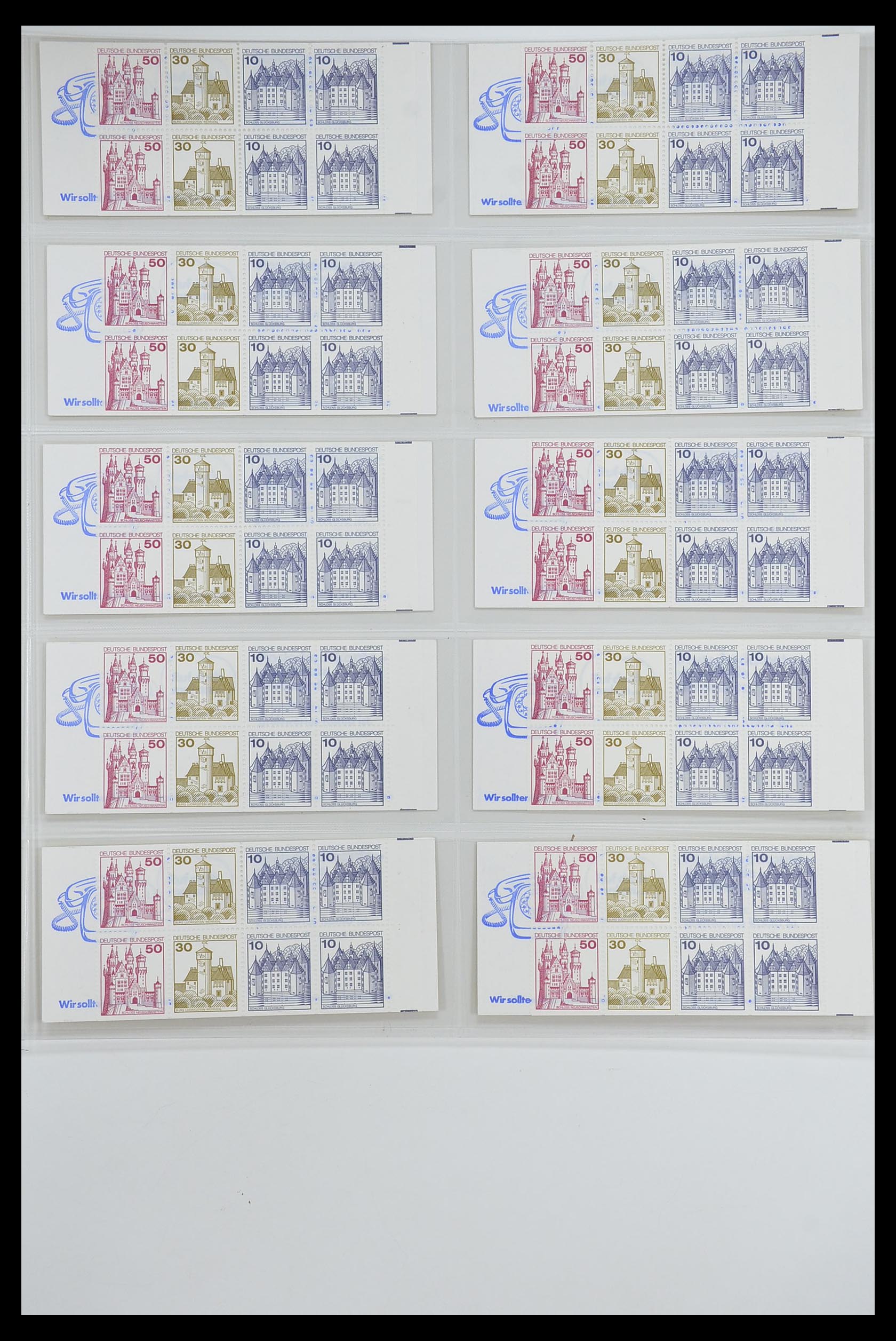 33951 037 - Postzegelverzameling 33951 Bundespost en Berlijn postzegelboekjes 195