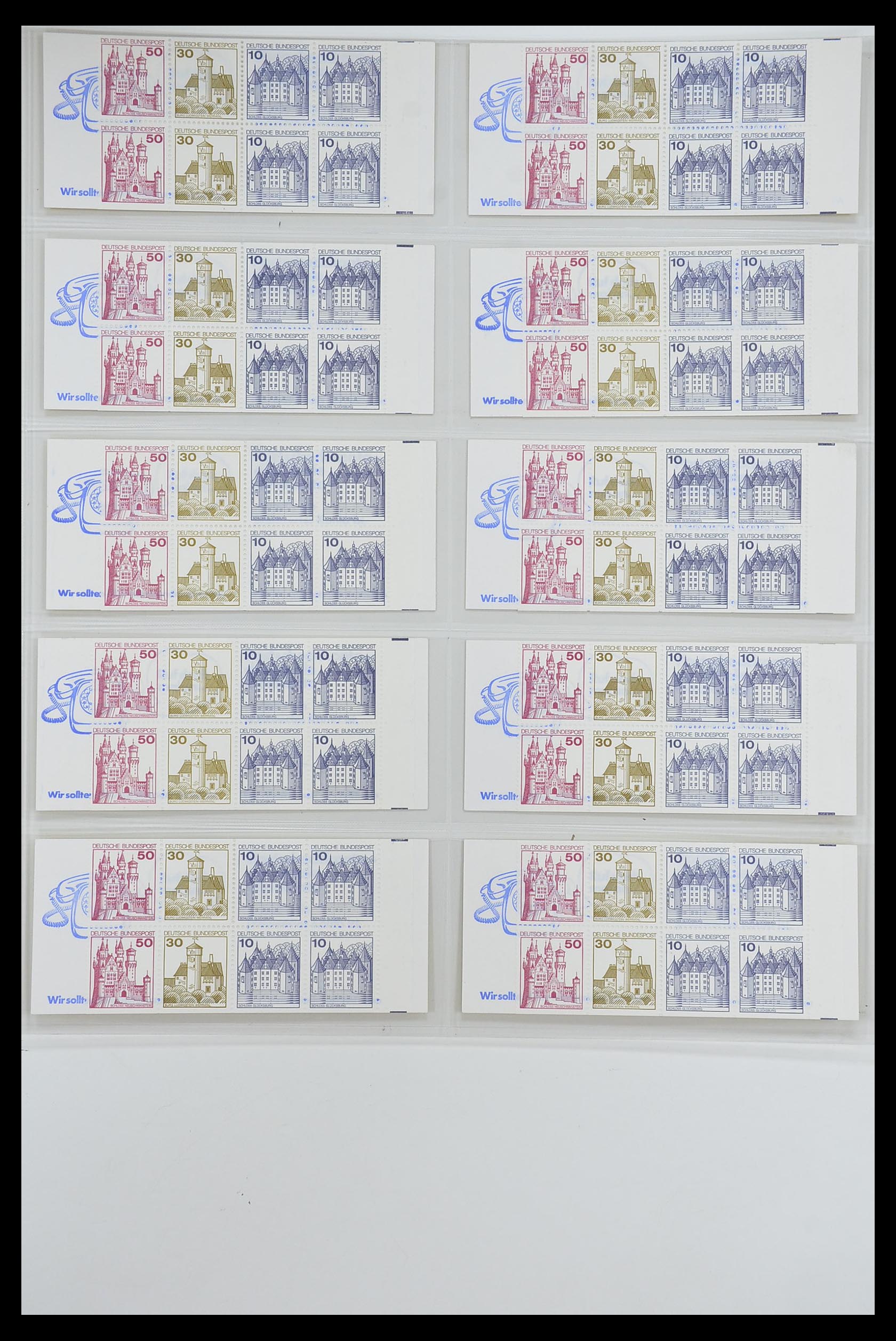 33951 039 - Postzegelverzameling 33951 Bundespost en Berlijn postzegelboekjes 195