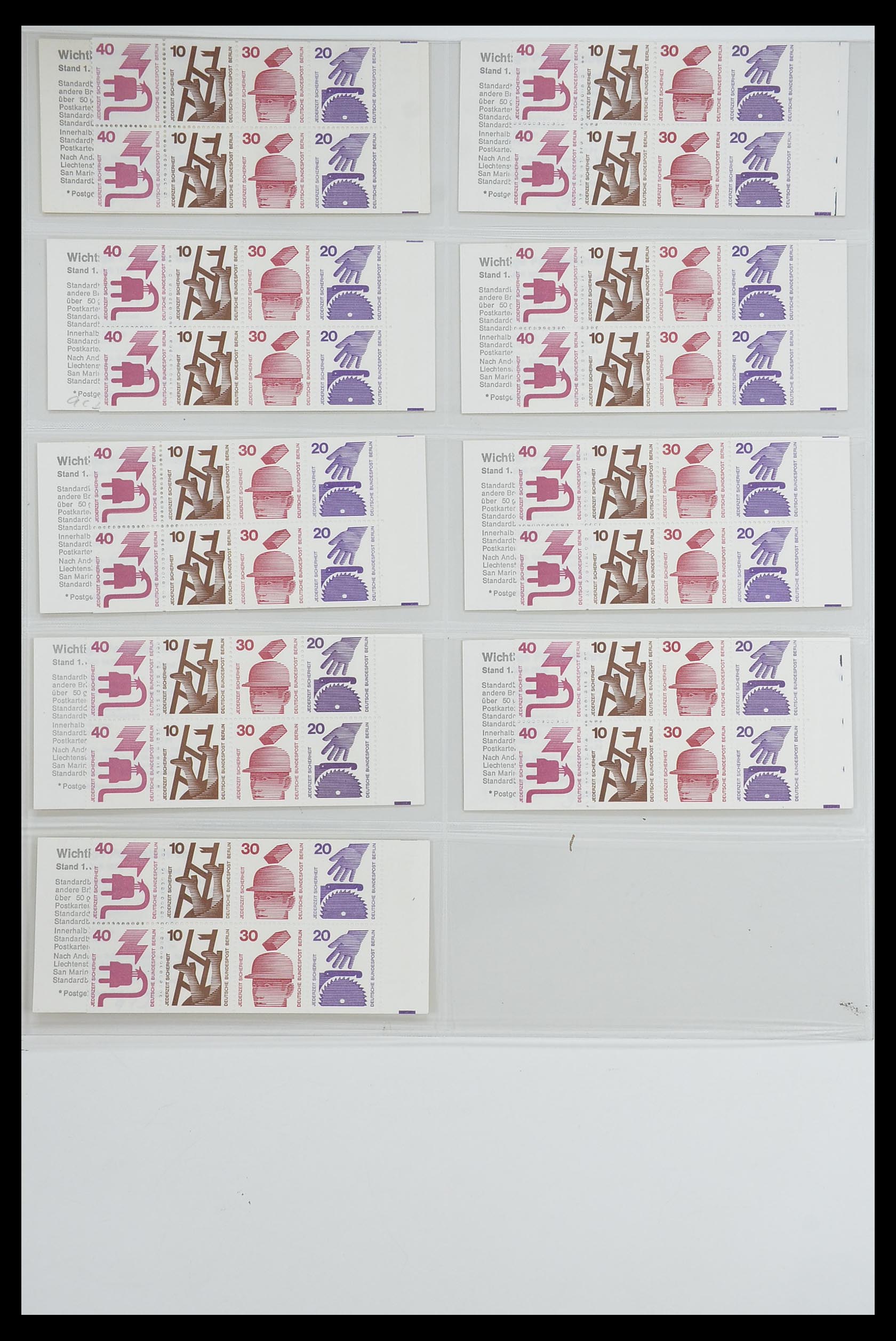 33951 049 - Postzegelverzameling 33951 Bundespost en Berlijn postzegelboekjes 195