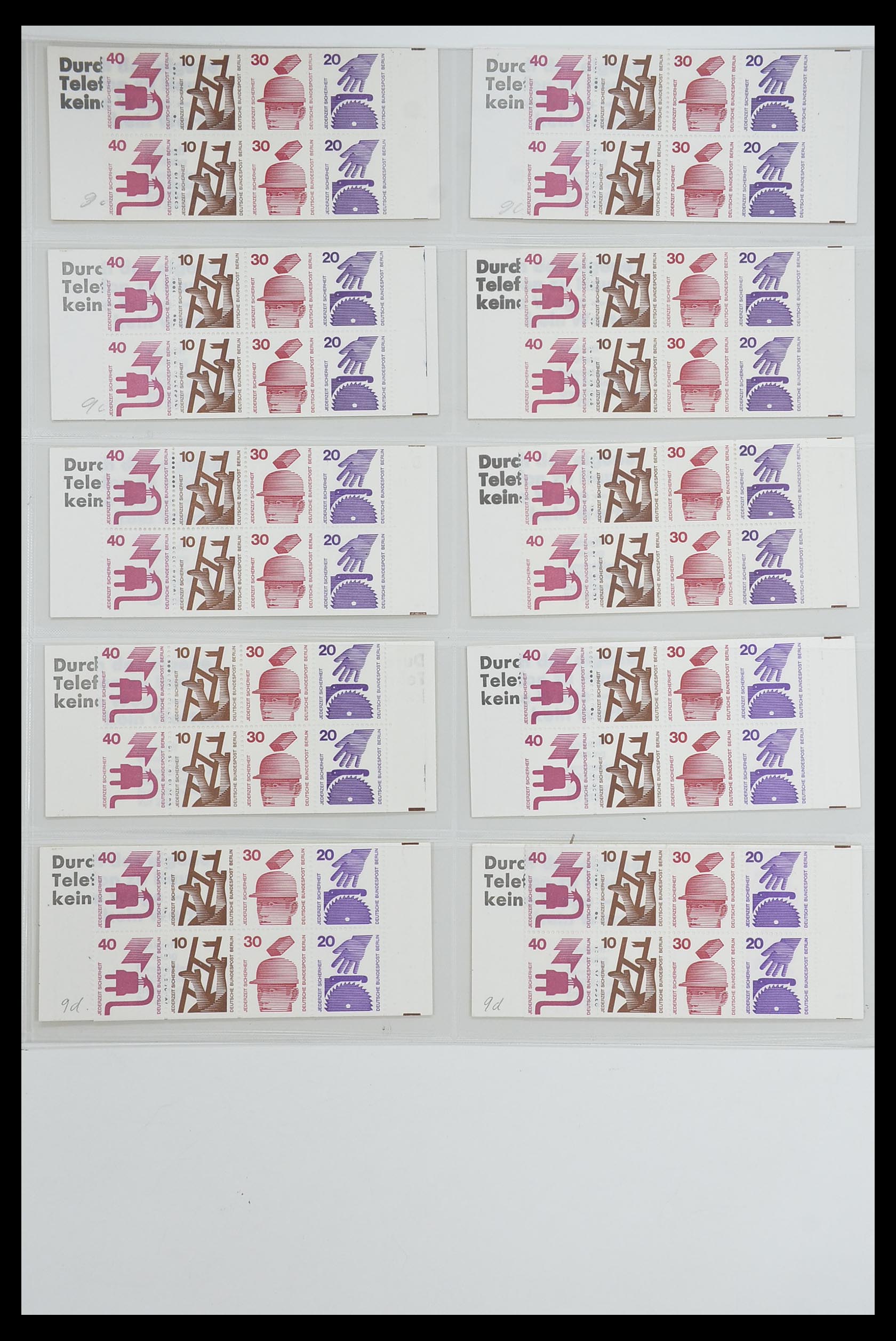 33951 053 - Stamp collection 33951 Bundespost and Berlin stamp booklets 1956-1980.
