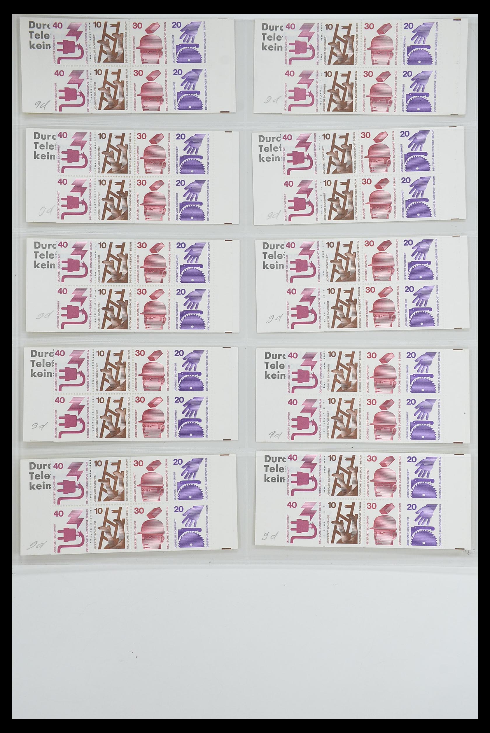 33951 055 - Stamp collection 33951 Bundespost and Berlin stamp booklets 1956-1980.