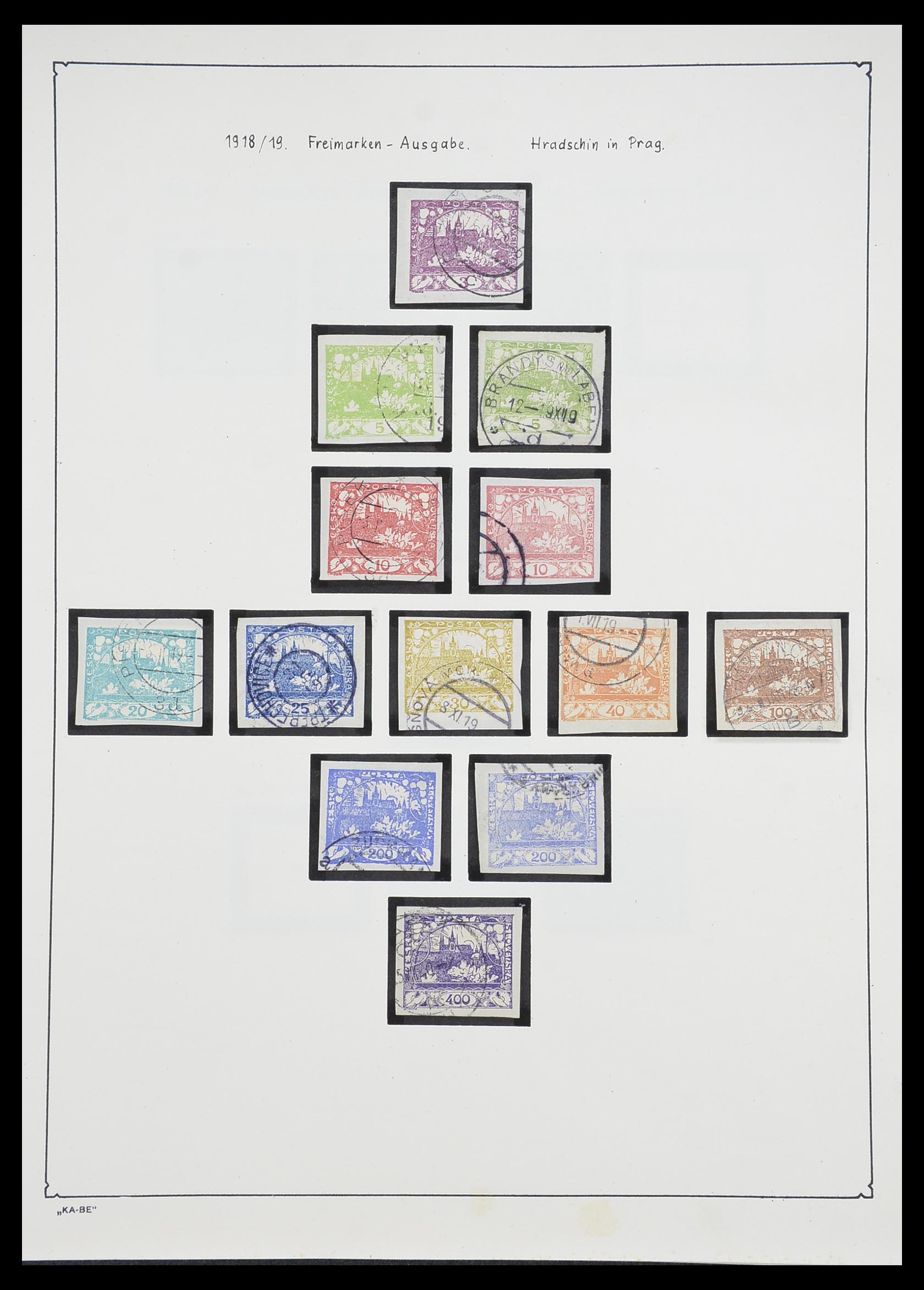 33952 001a - Postzegelverzameling 33952 Tsjechoslowakije 1918-1956.