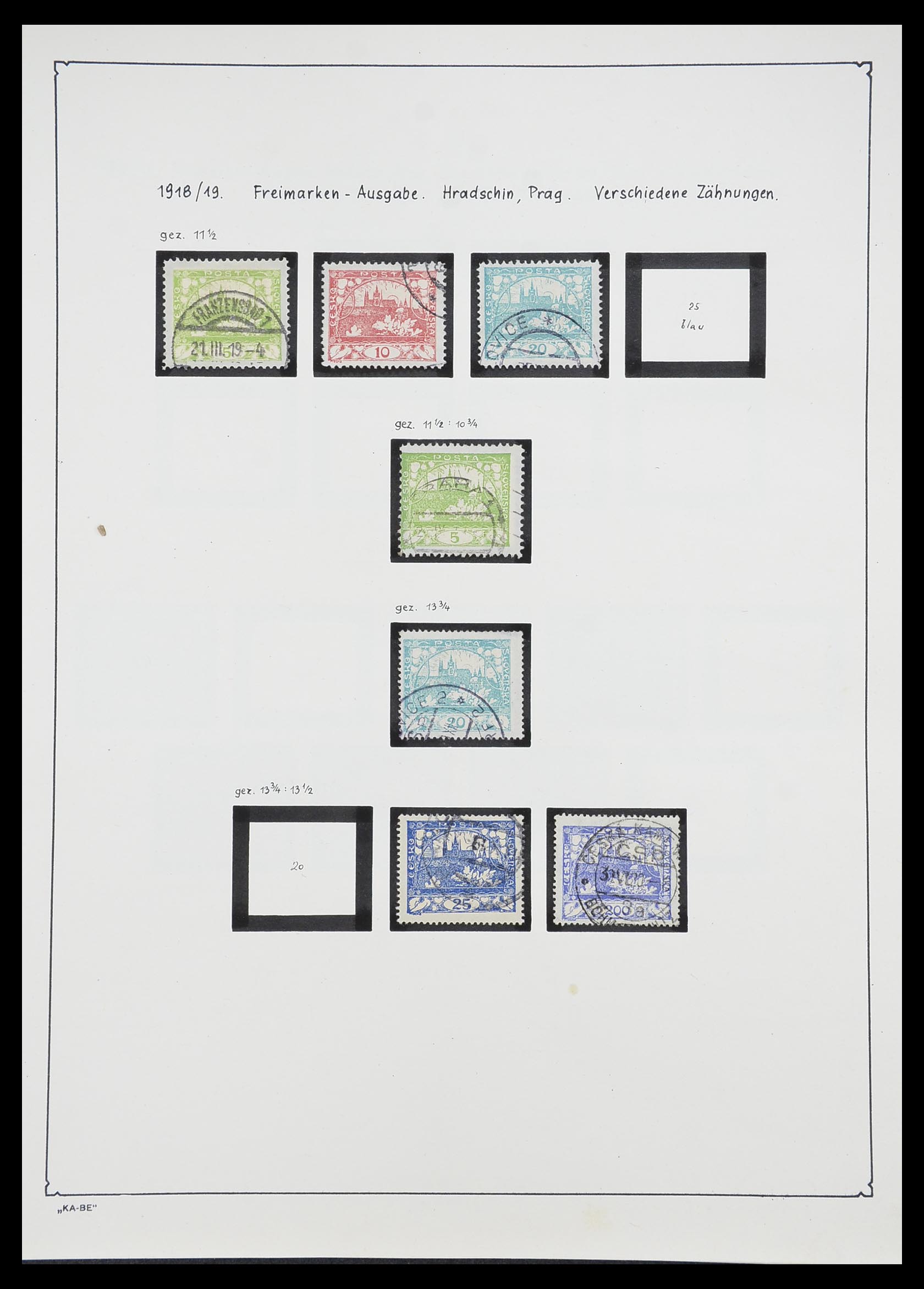 33952 002 - Postzegelverzameling 33952 Tsjechoslowakije 1918-1956.