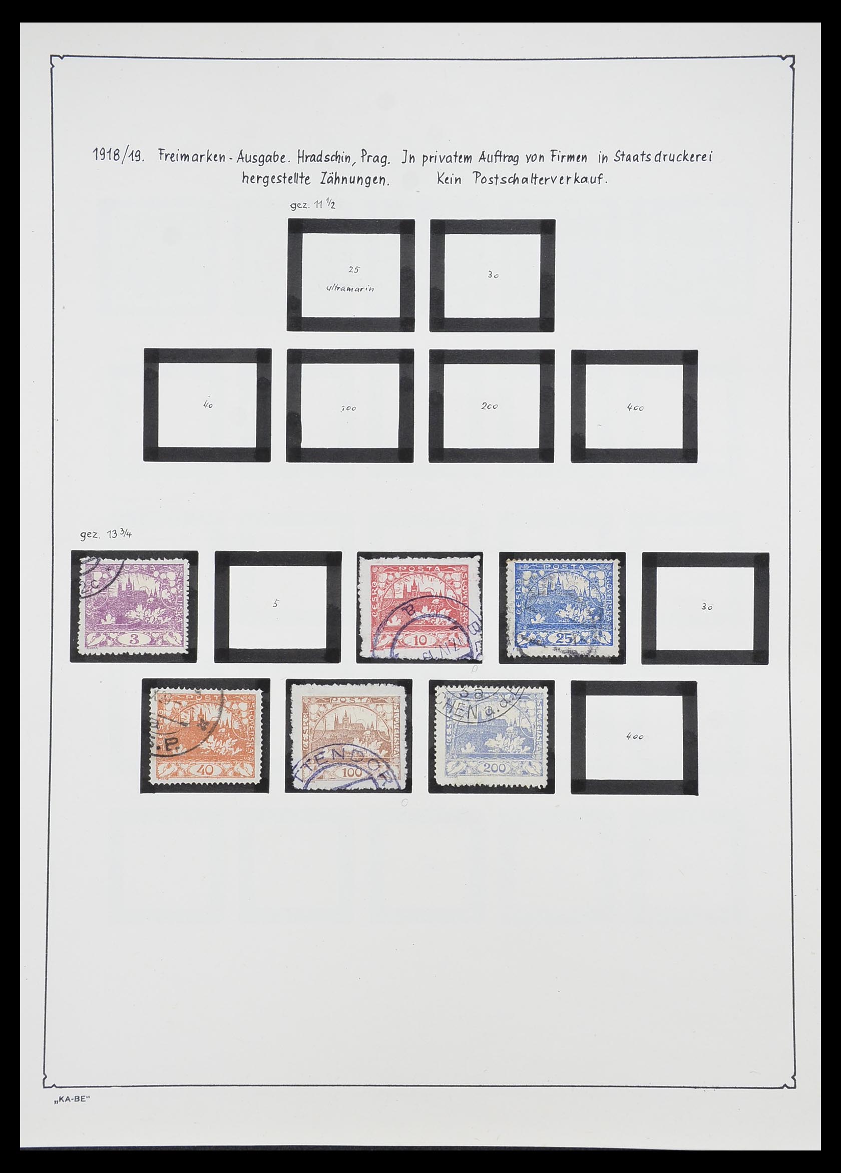 33952 003 - Postzegelverzameling 33952 Tsjechoslowakije 1918-1956.