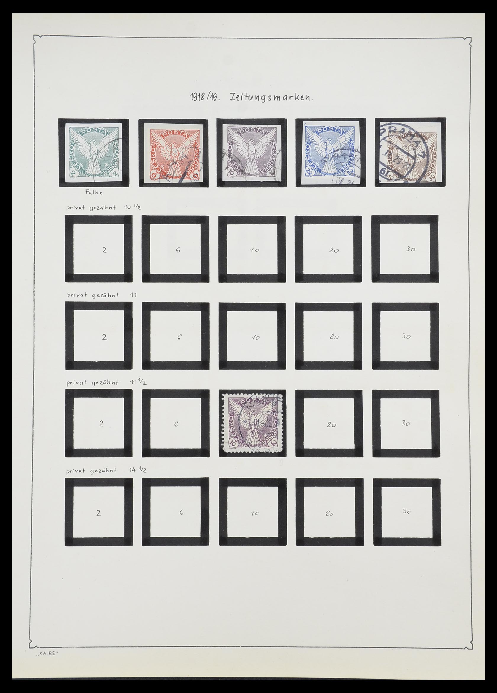 33952 004 - Postzegelverzameling 33952 Tsjechoslowakije 1918-1956.