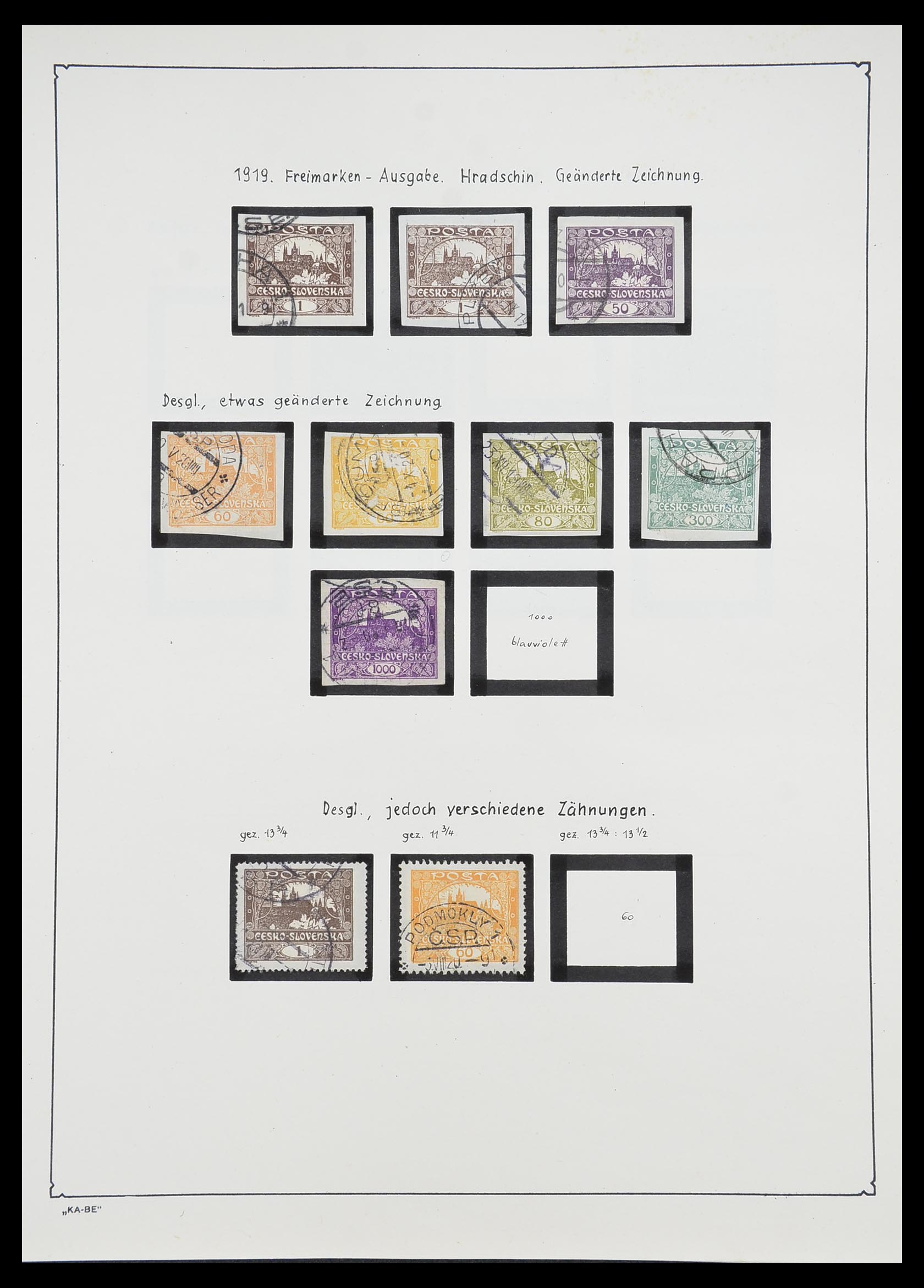 33952 006 - Postzegelverzameling 33952 Tsjechoslowakije 1918-1956.