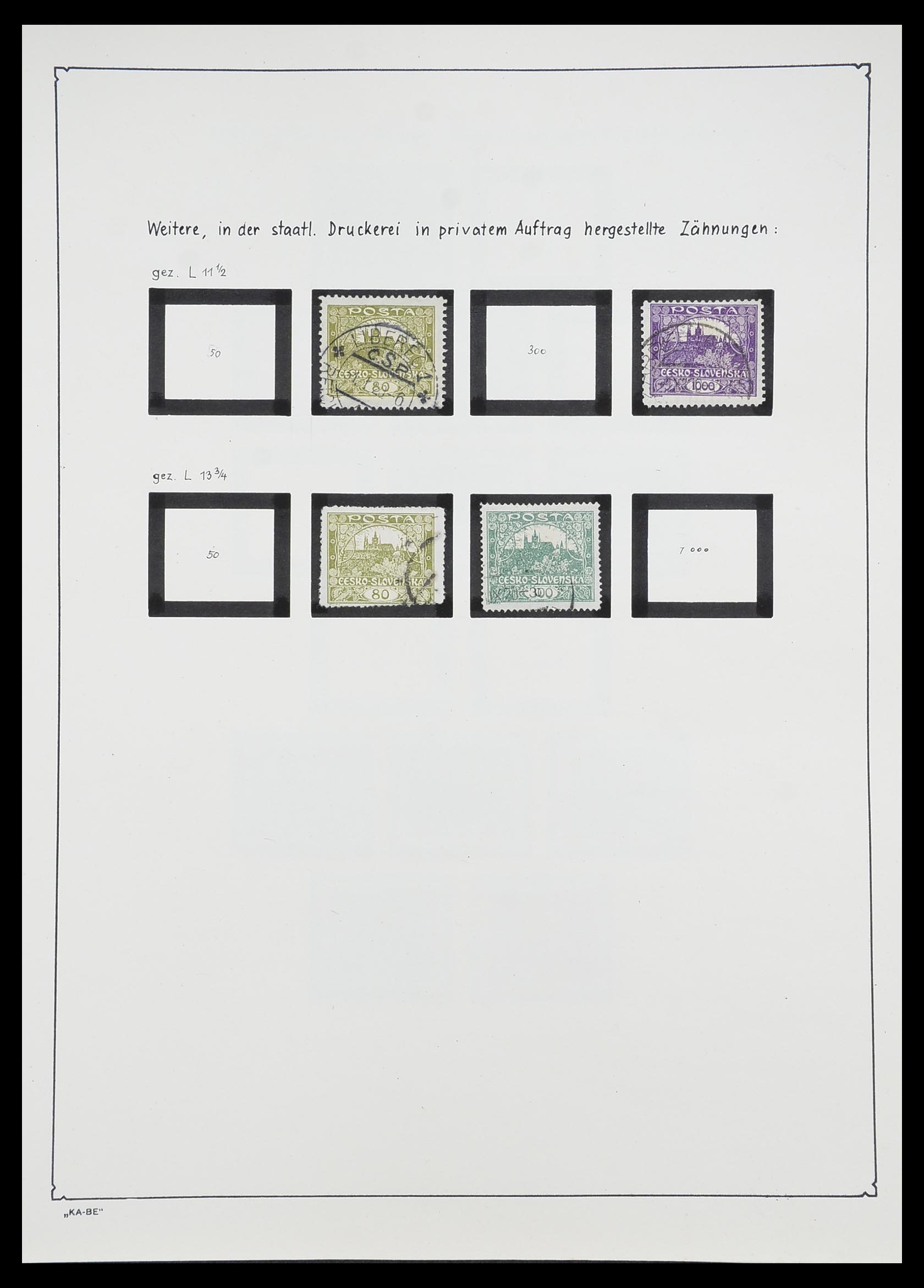 33952 007 - Postzegelverzameling 33952 Tsjechoslowakije 1918-1956.