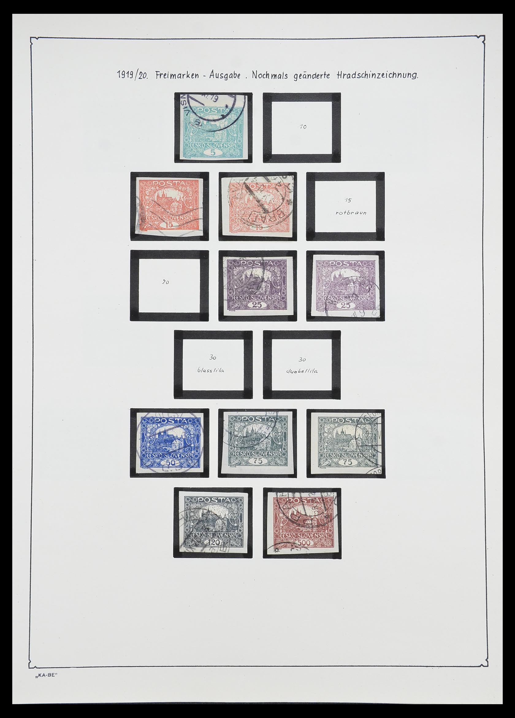 33952 008 - Postzegelverzameling 33952 Tsjechoslowakije 1918-1956.