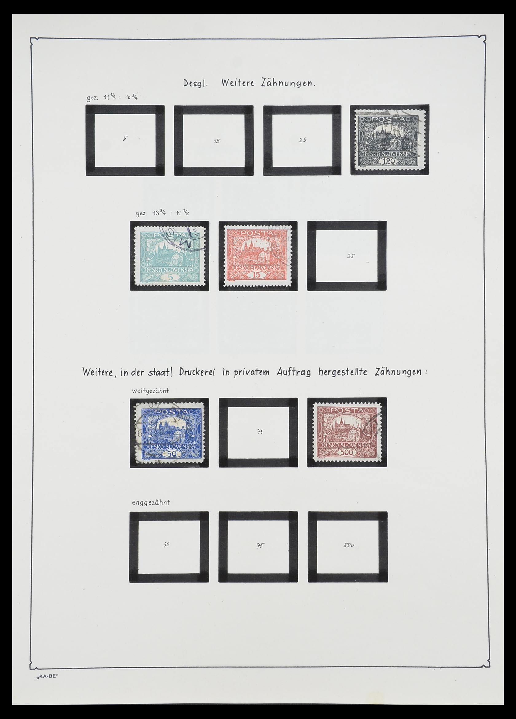 33952 010 - Postzegelverzameling 33952 Tsjechoslowakije 1918-1956.