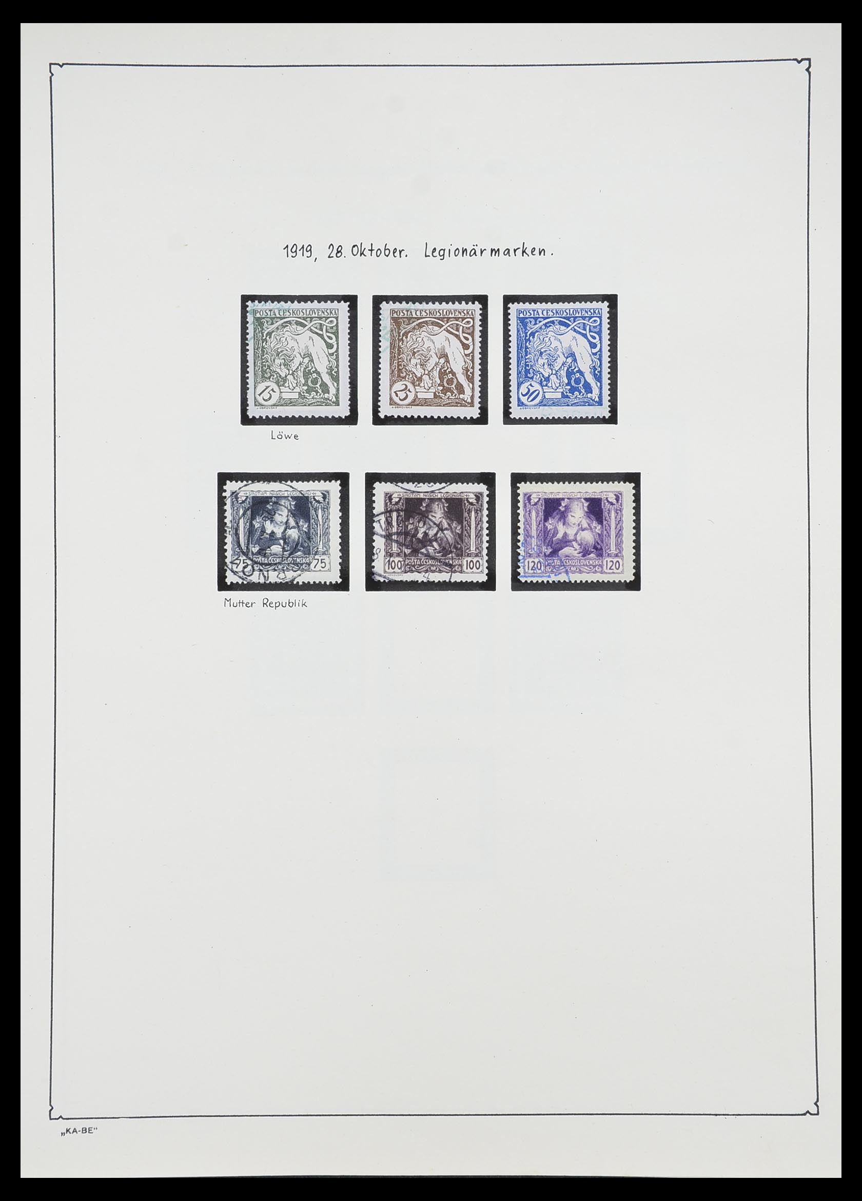 33952 011 - Postzegelverzameling 33952 Tsjechoslowakije 1918-1956.