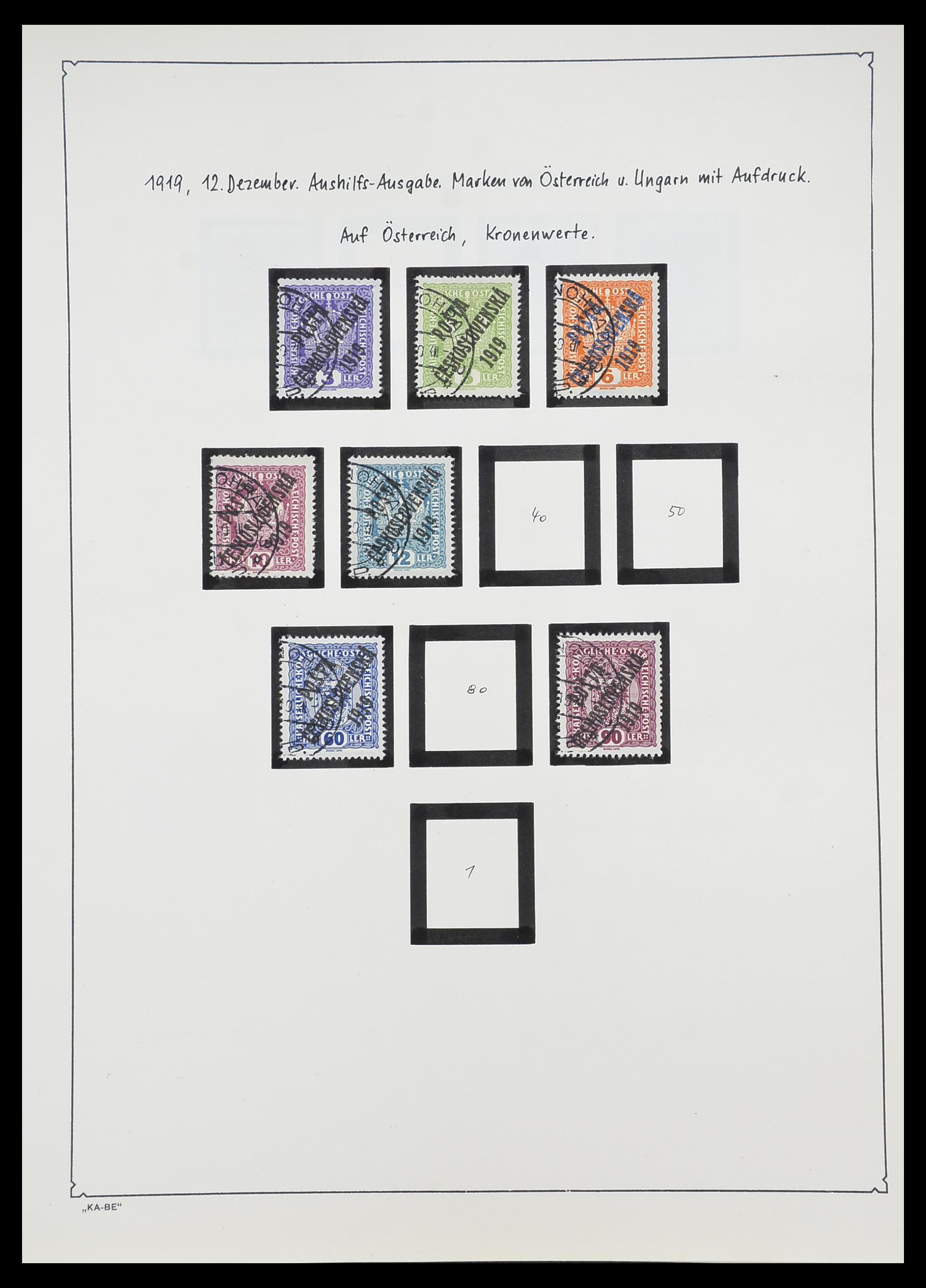 33952 012 - Postzegelverzameling 33952 Tsjechoslowakije 1918-1956.