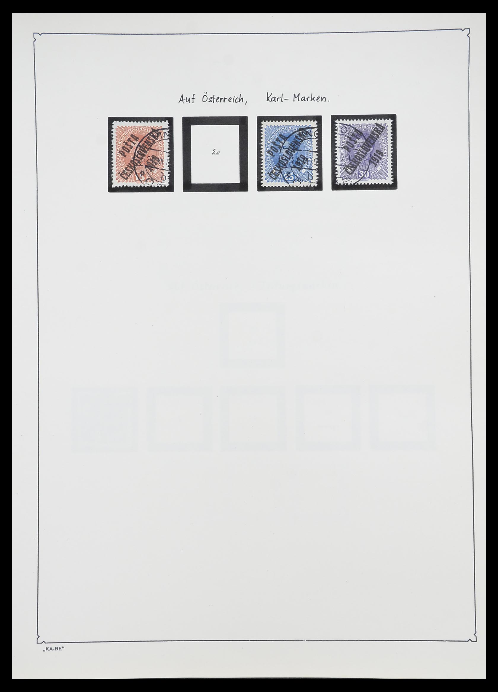 33952 013 - Postzegelverzameling 33952 Tsjechoslowakije 1918-1956.