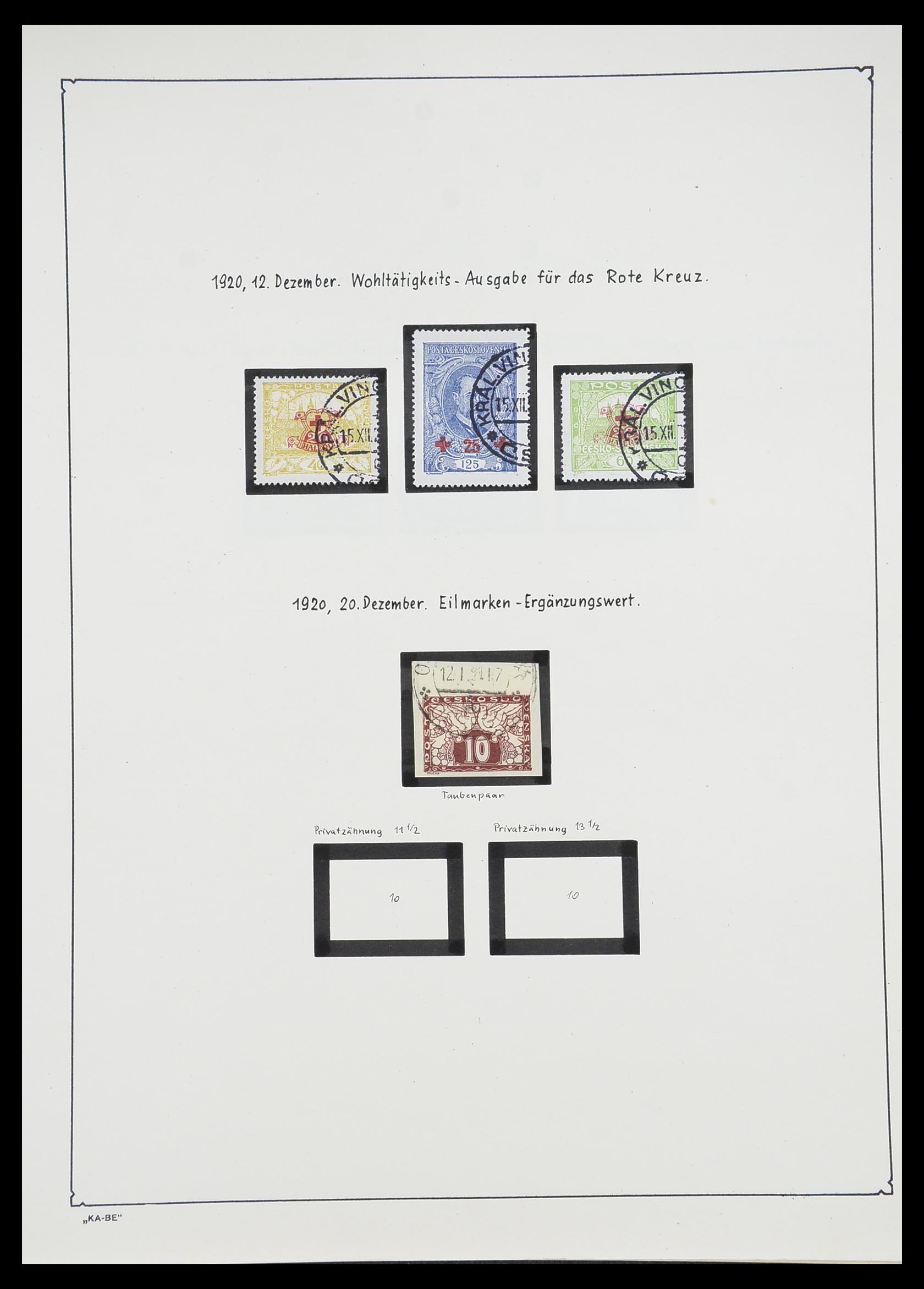 33952 021 - Postzegelverzameling 33952 Tsjechoslowakije 1918-1956.