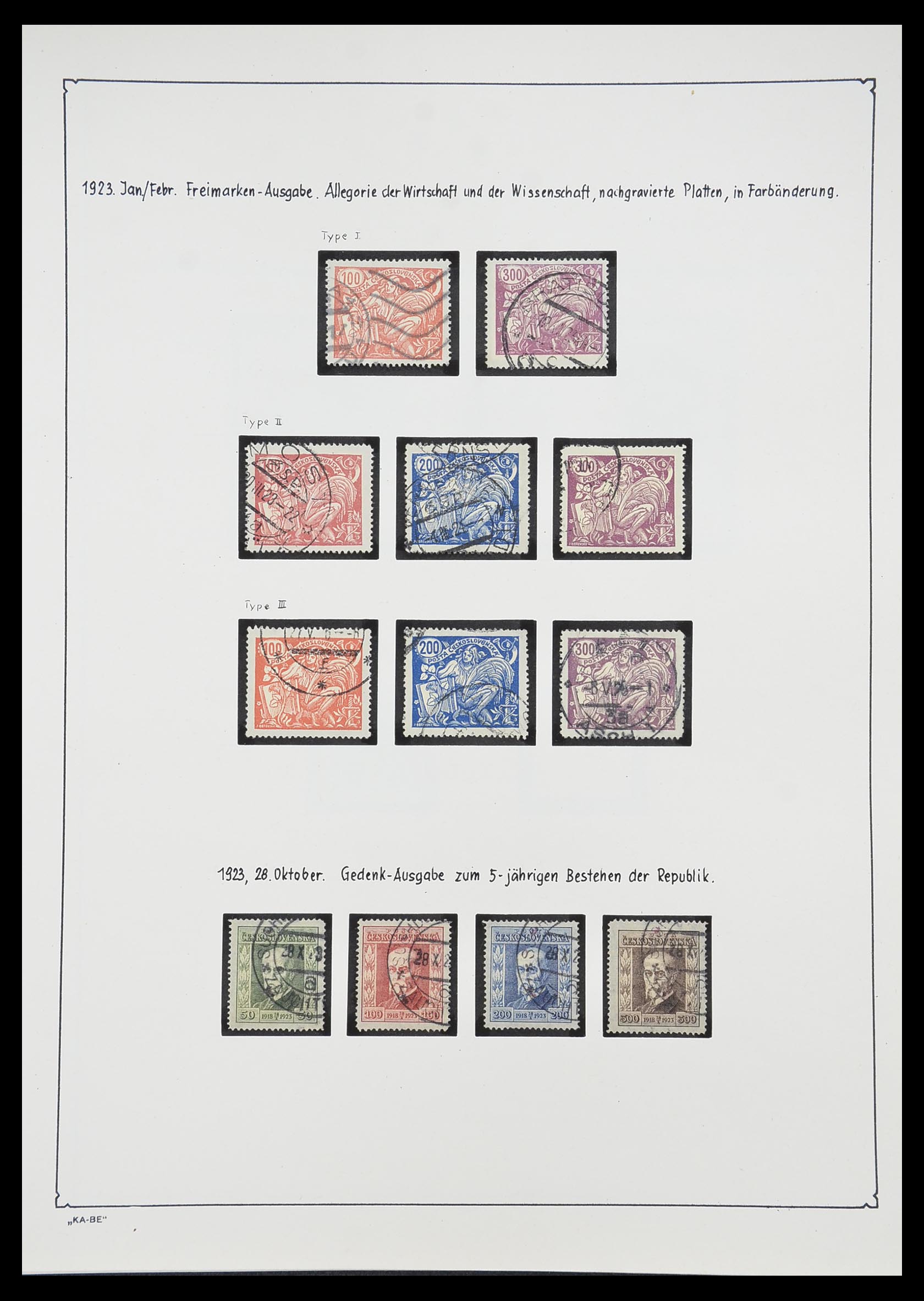 33952 023 - Postzegelverzameling 33952 Tsjechoslowakije 1918-1956.